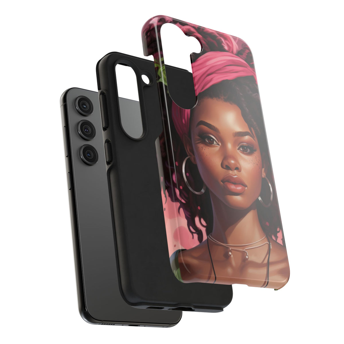 Beautiful Black Rasta Woman Tough Phone Case