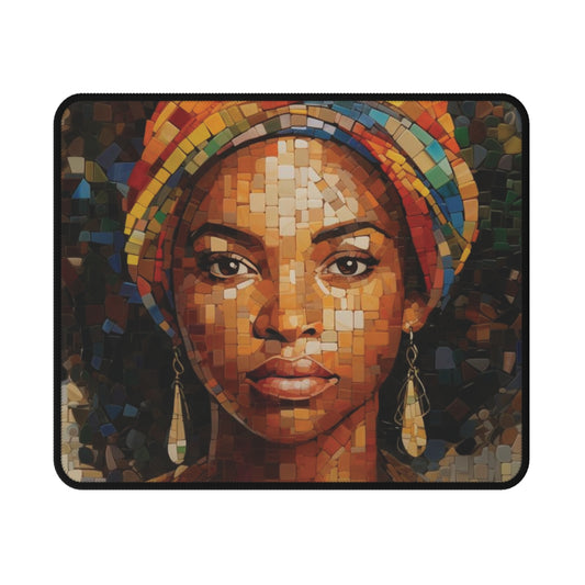 Mosaic Woman Mouse Pad