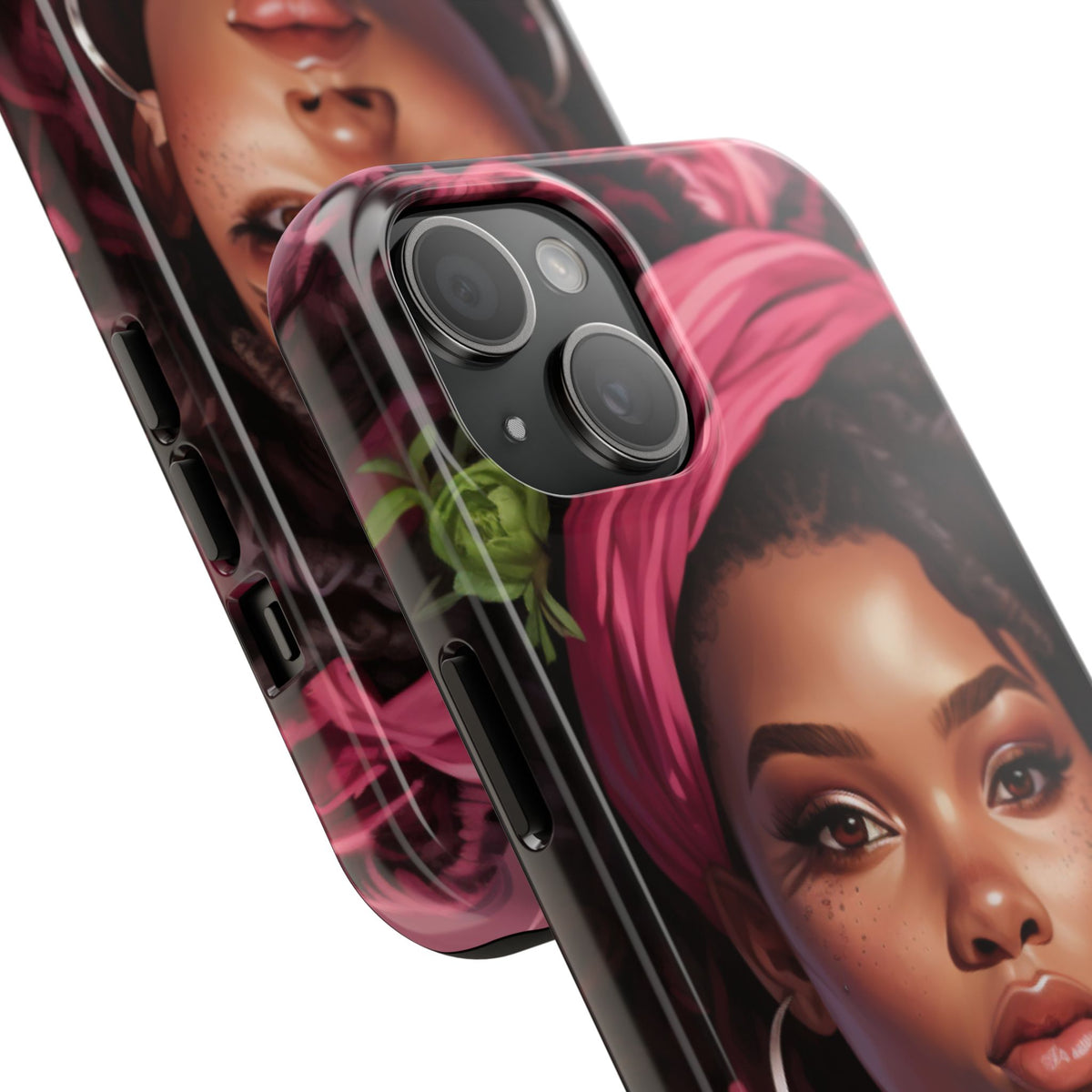 Beautiful Black Rasta Woman Tough Phone Case
