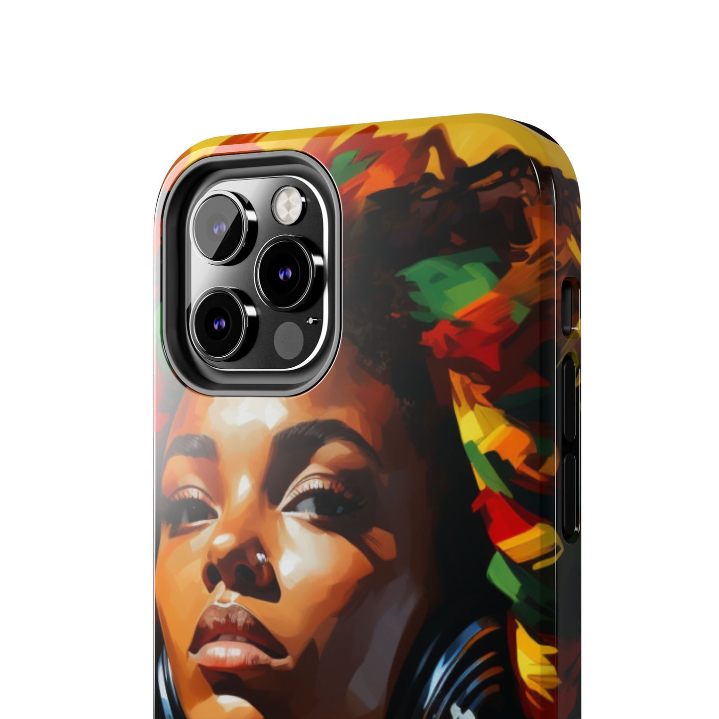 Beautiful Black Rasta Diva Tough Phone Case