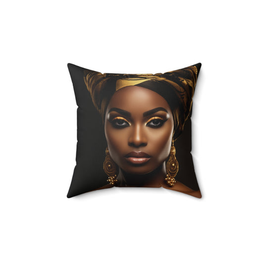 Ebony Expressions Spun Polyester Square Pillow