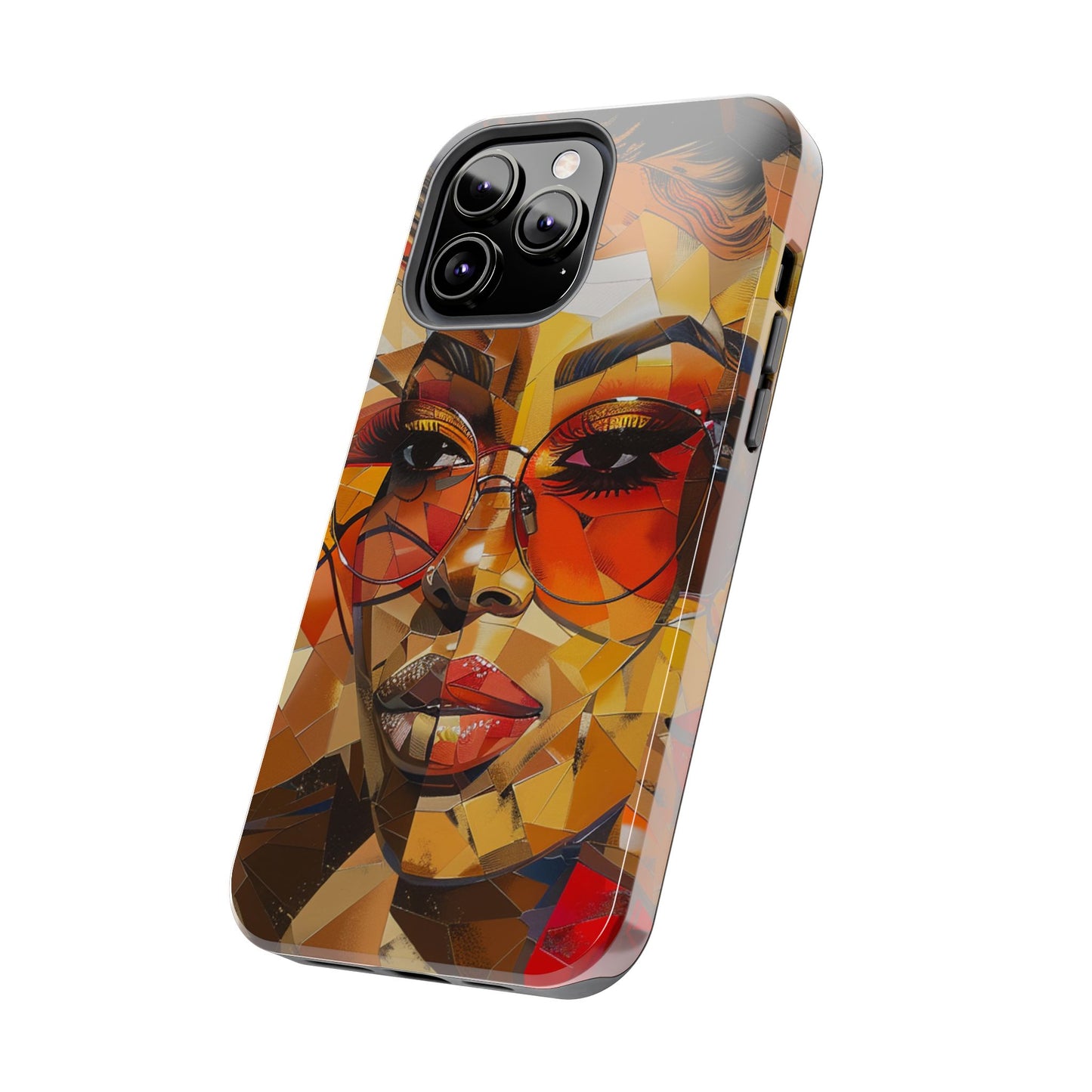Red Mosiac Woman Tough Phone Case
