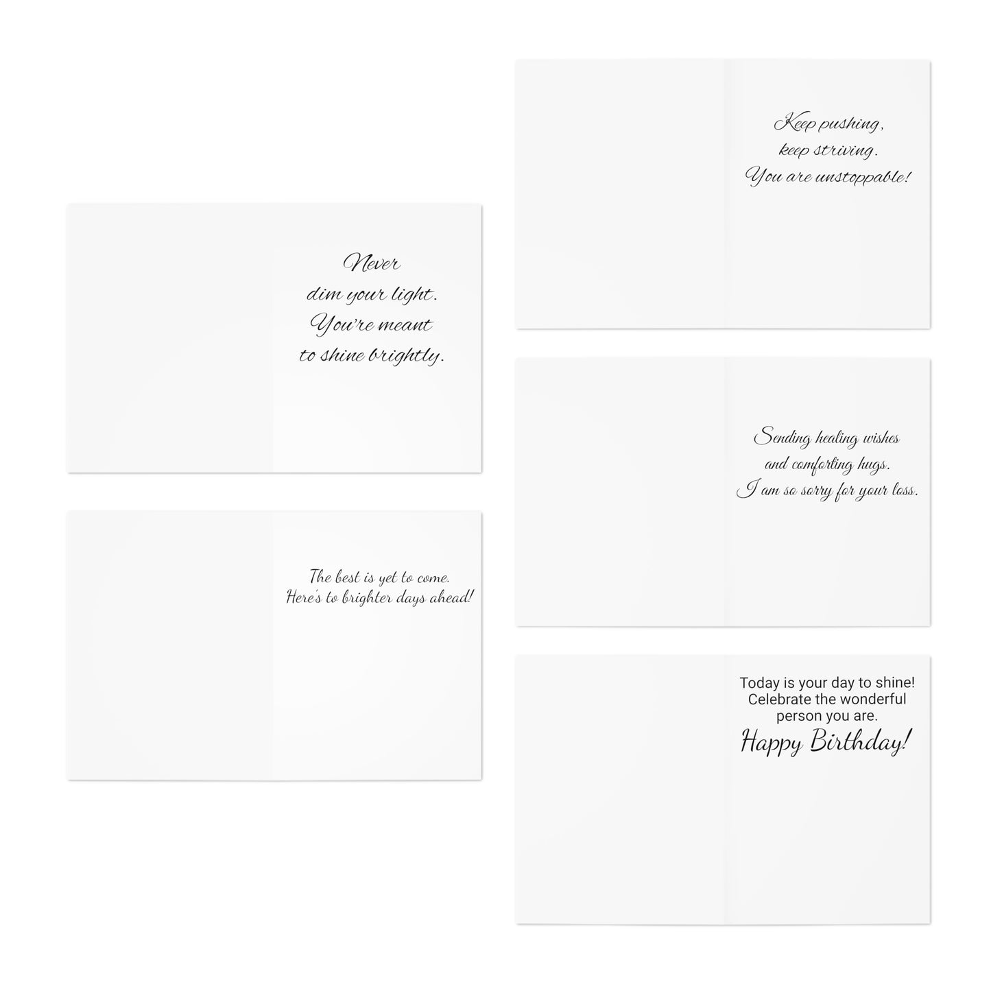 Blue and Gold Greeting Cards (5-Pack)