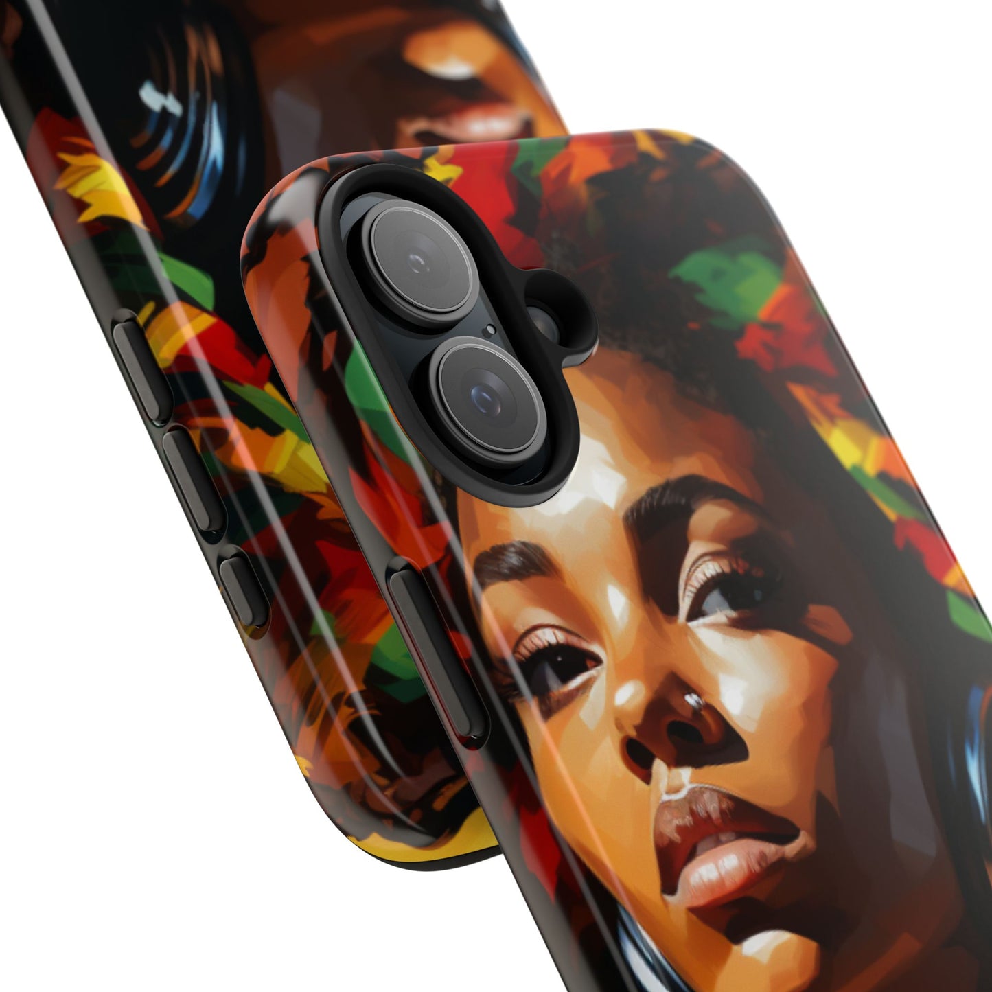 Beautiful Black Rasta Diva Tough Phone Case