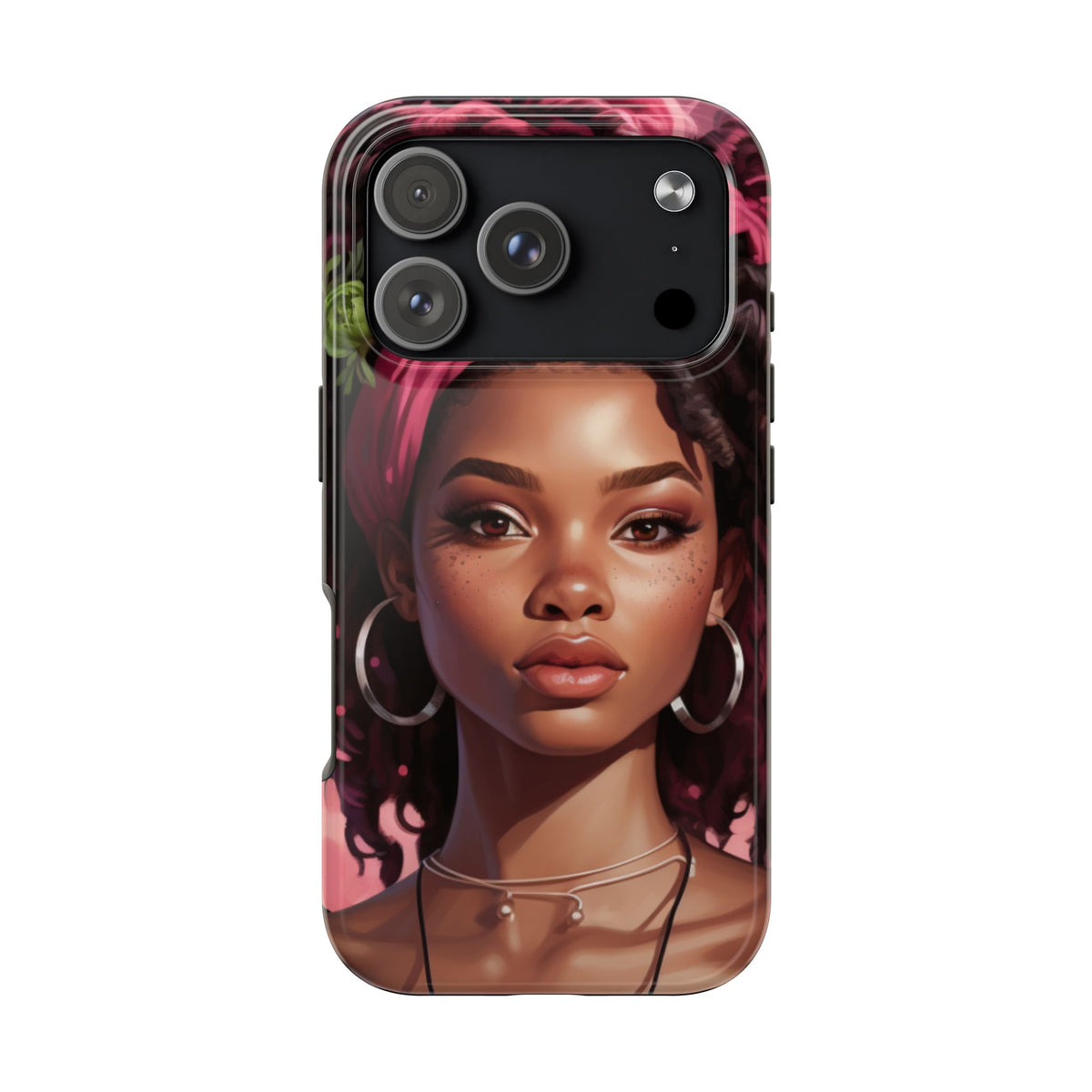 Beautiful Black Rasta Woman Tough Phone Case