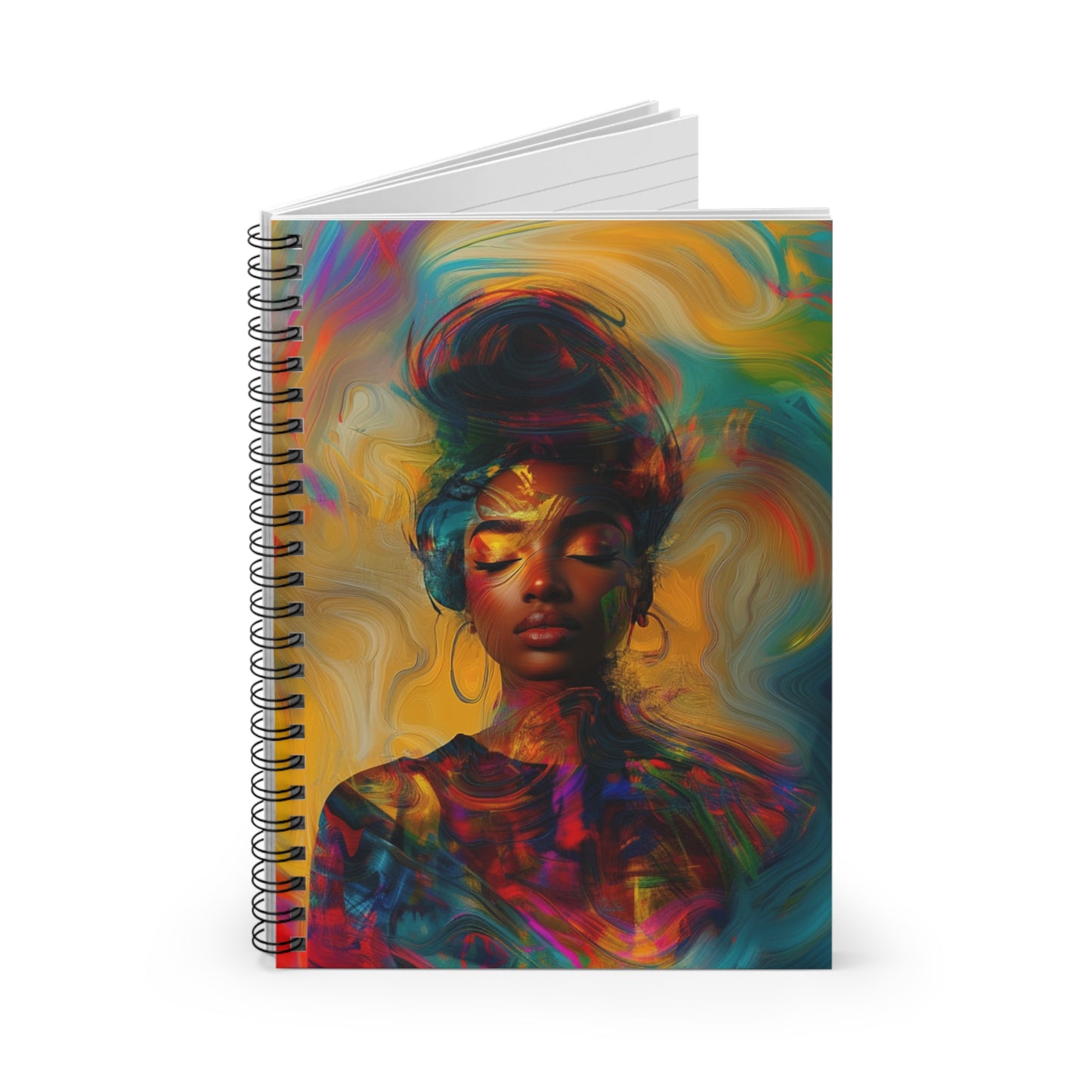 Natural Colorful Diva Spiral Notebook - Ruled Line