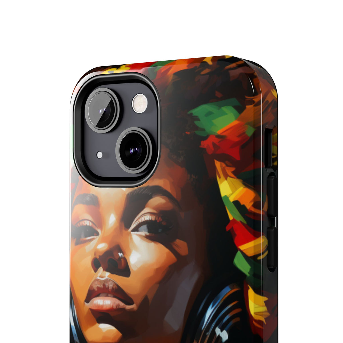 Beautiful Black Rasta Diva Tough Phone Case