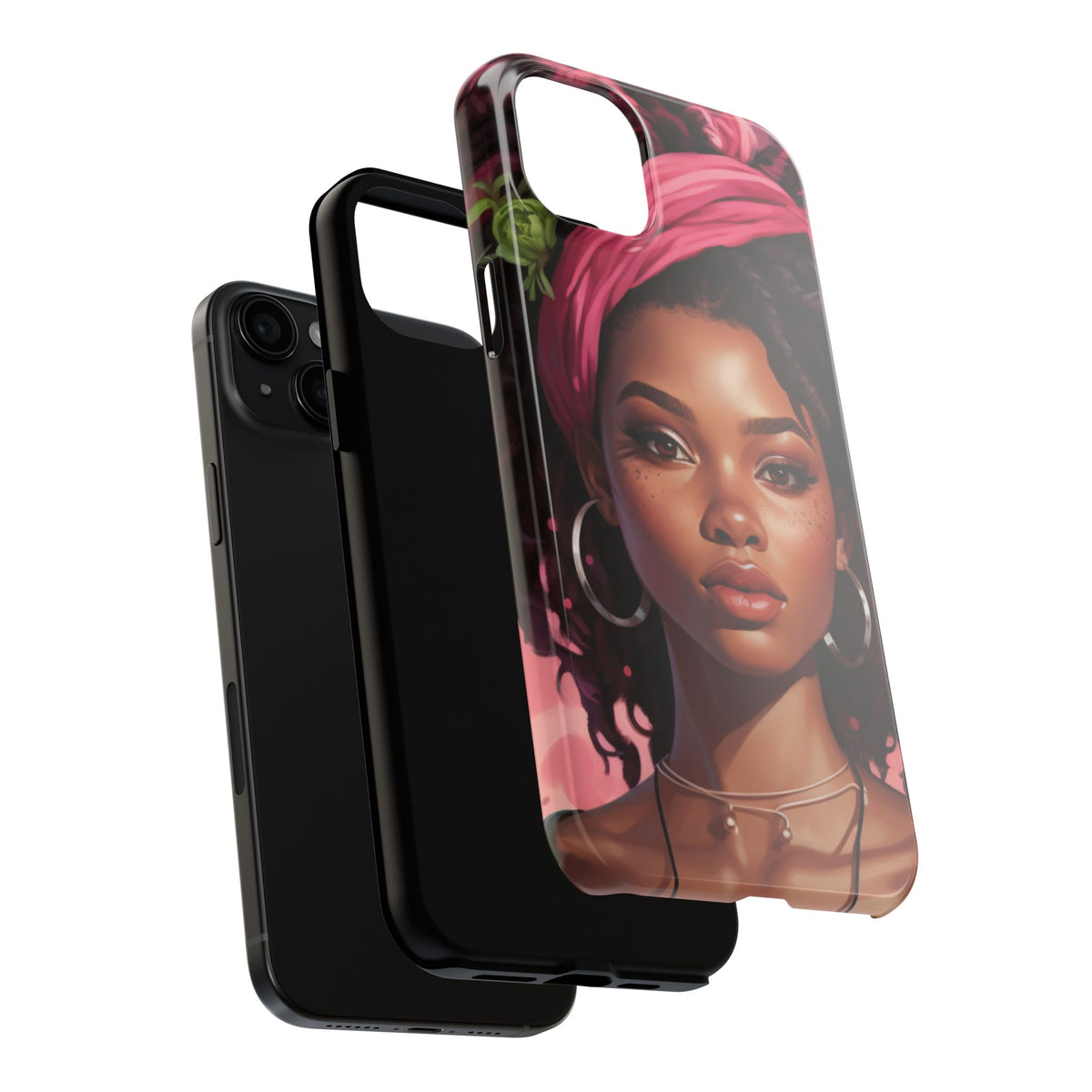 Beautiful Black Rasta Woman Tough Phone Case