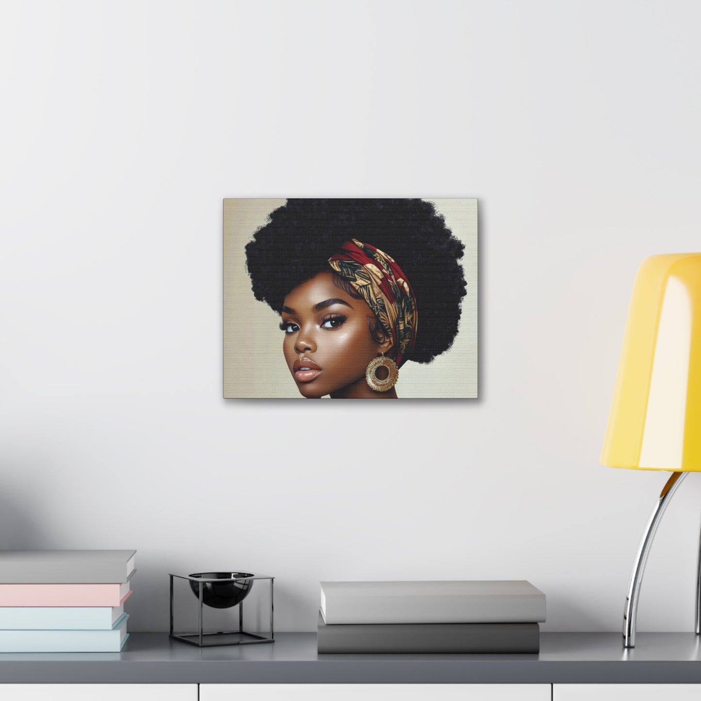 Colorful Scarf Diva Canvas Wrap