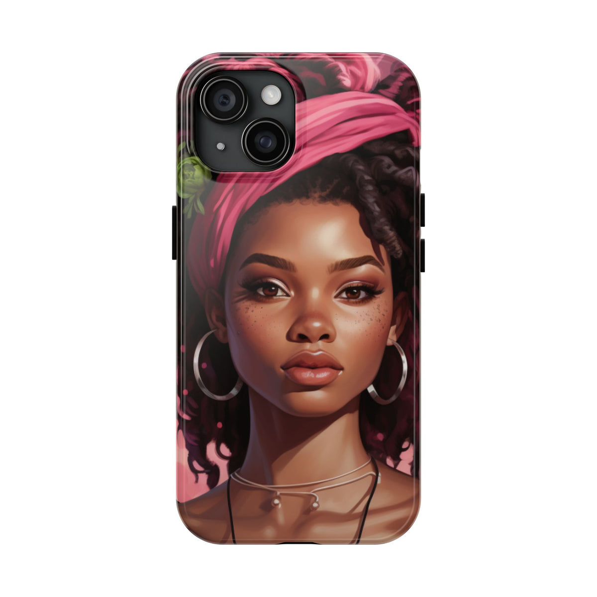 Beautiful Black Rasta Woman Tough Phone Case