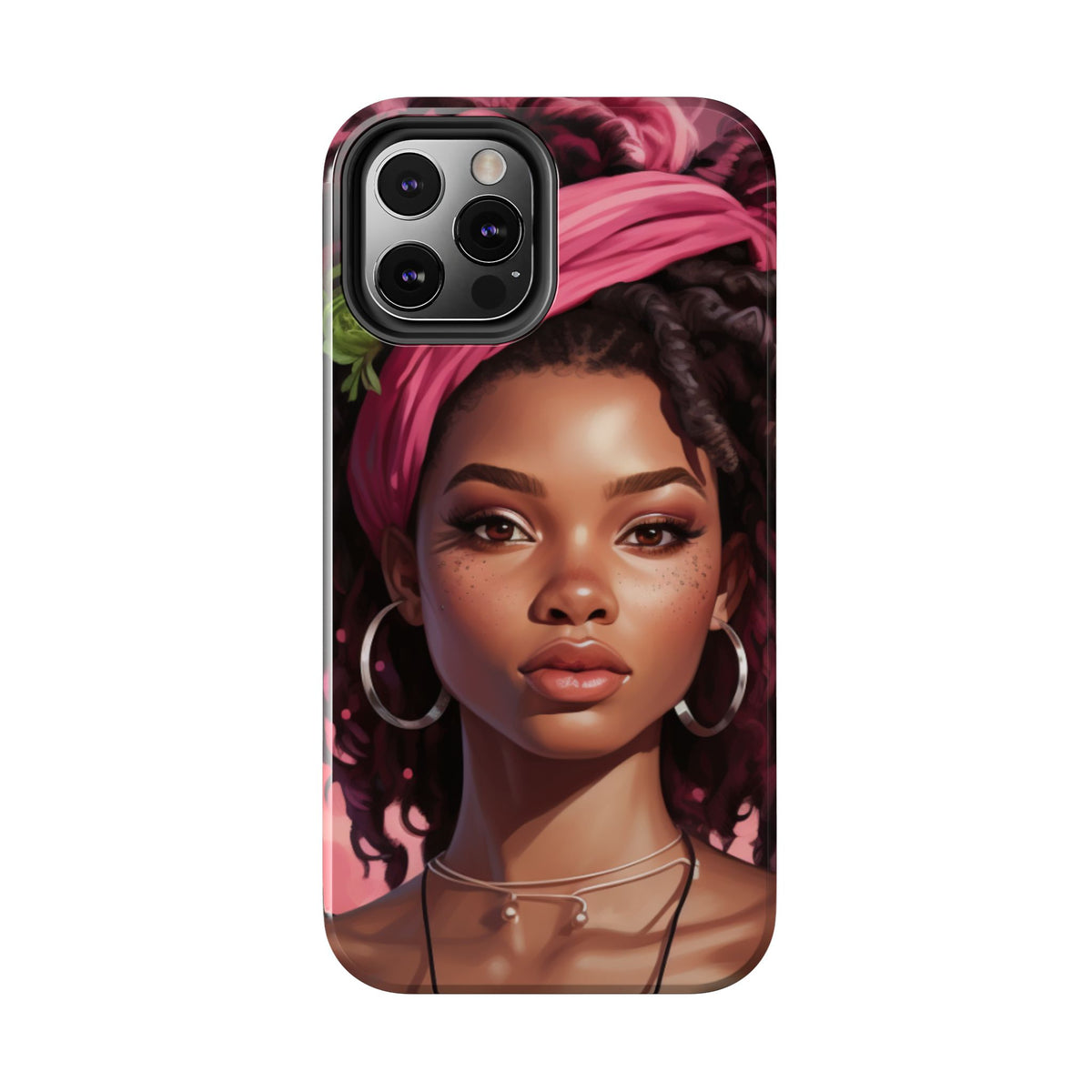 Beautiful Black Rasta Woman Tough Phone Case