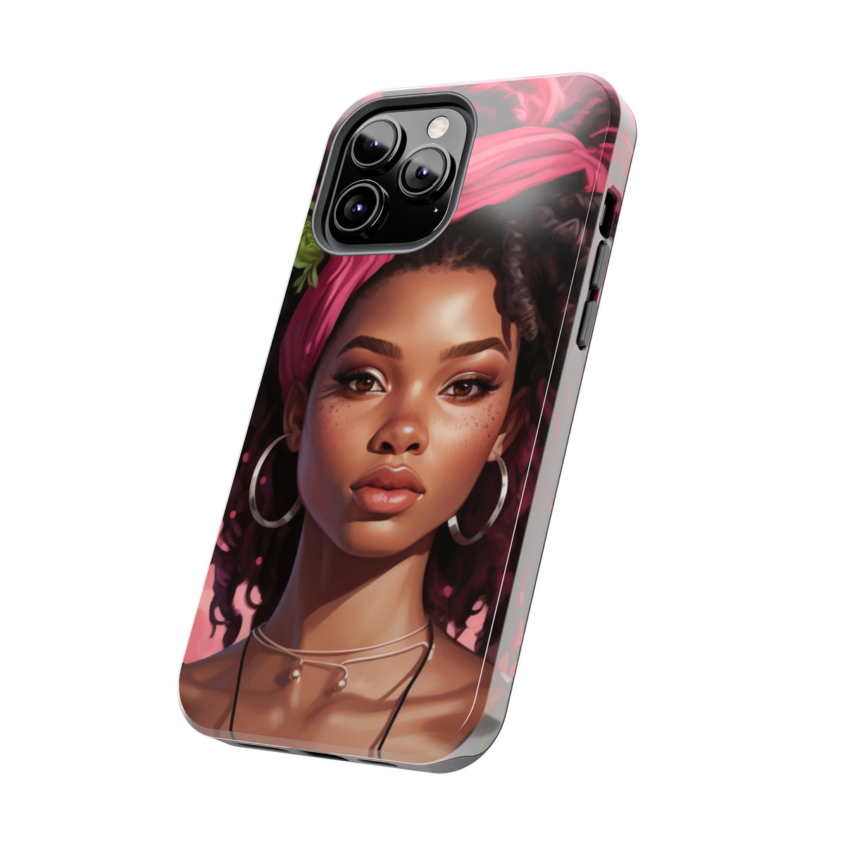 Beautiful Black Rasta Woman Tough Phone Case