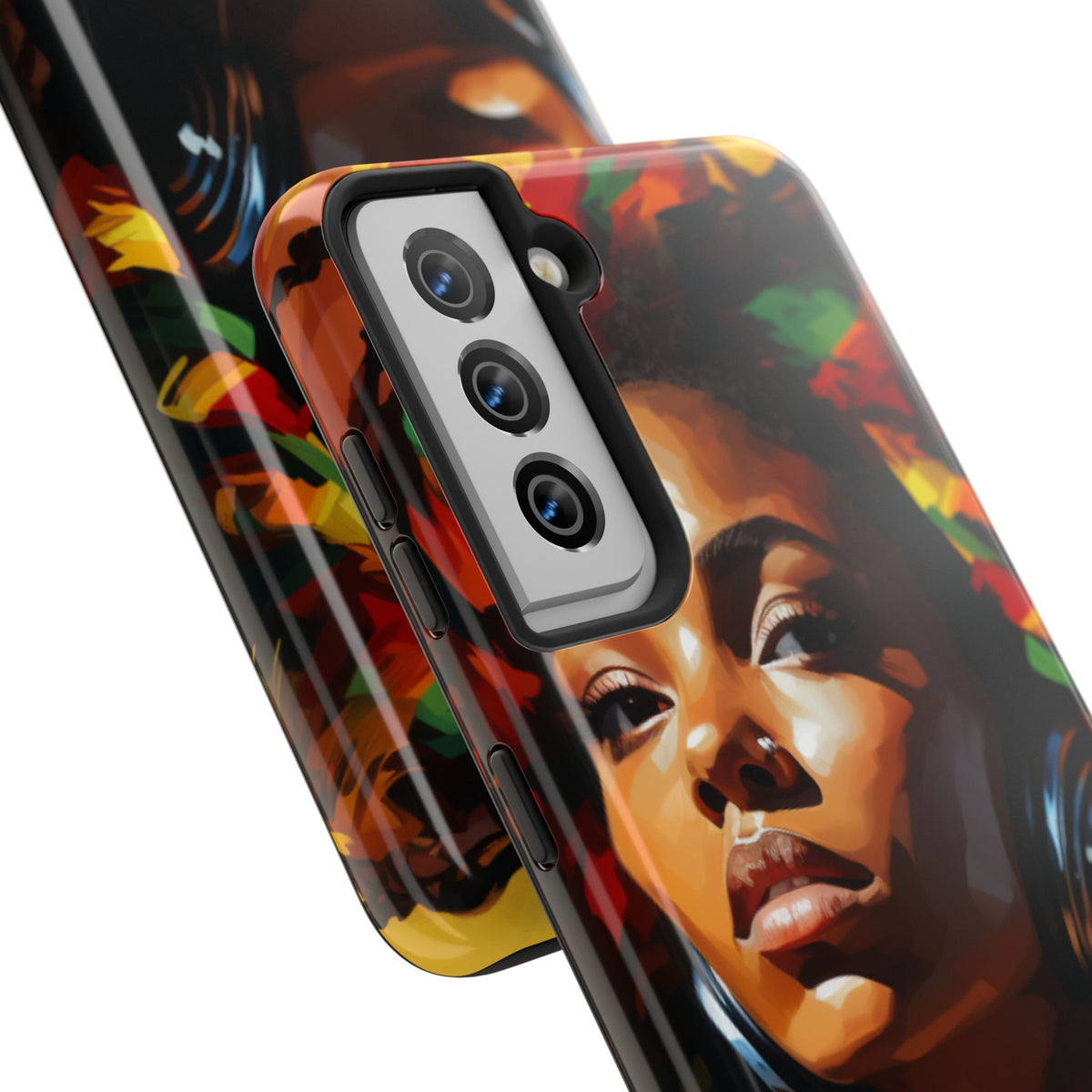 Beautiful Black Rasta Diva Tough Phone Case