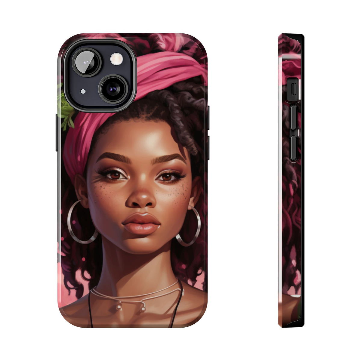 Beautiful Black Rasta Woman Tough Phone Case