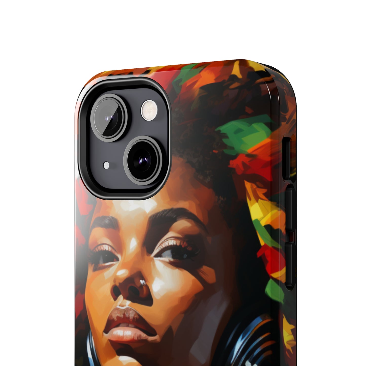 Beautiful Black Rasta Woman Tough Case For iPhone - #2