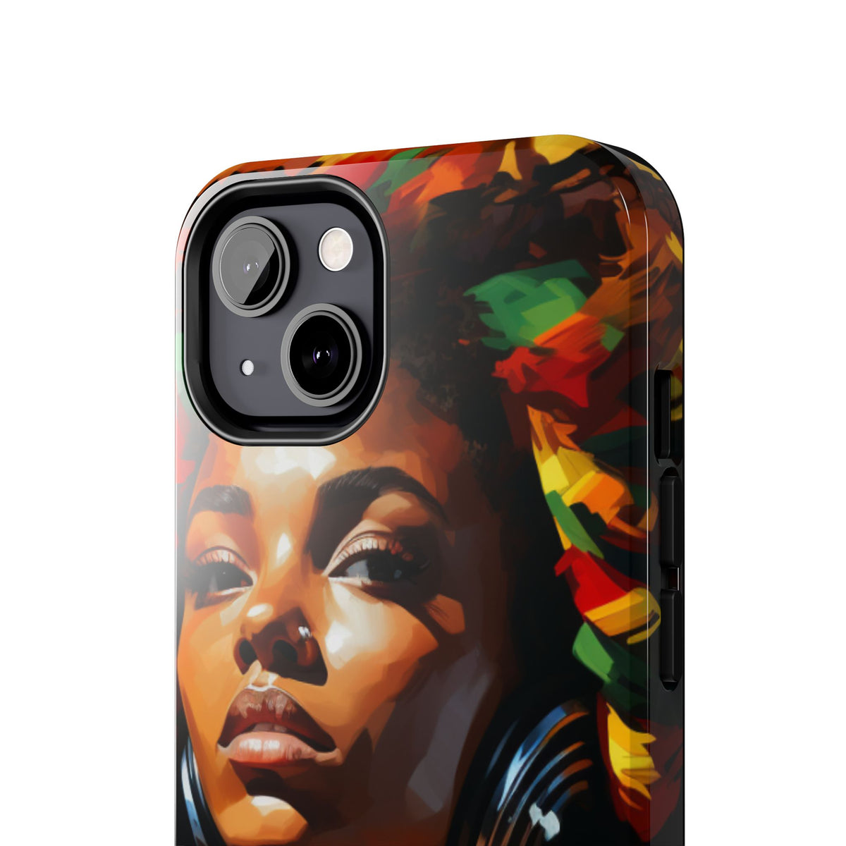 Beautiful Black Rasta Diva Tough Phone Case