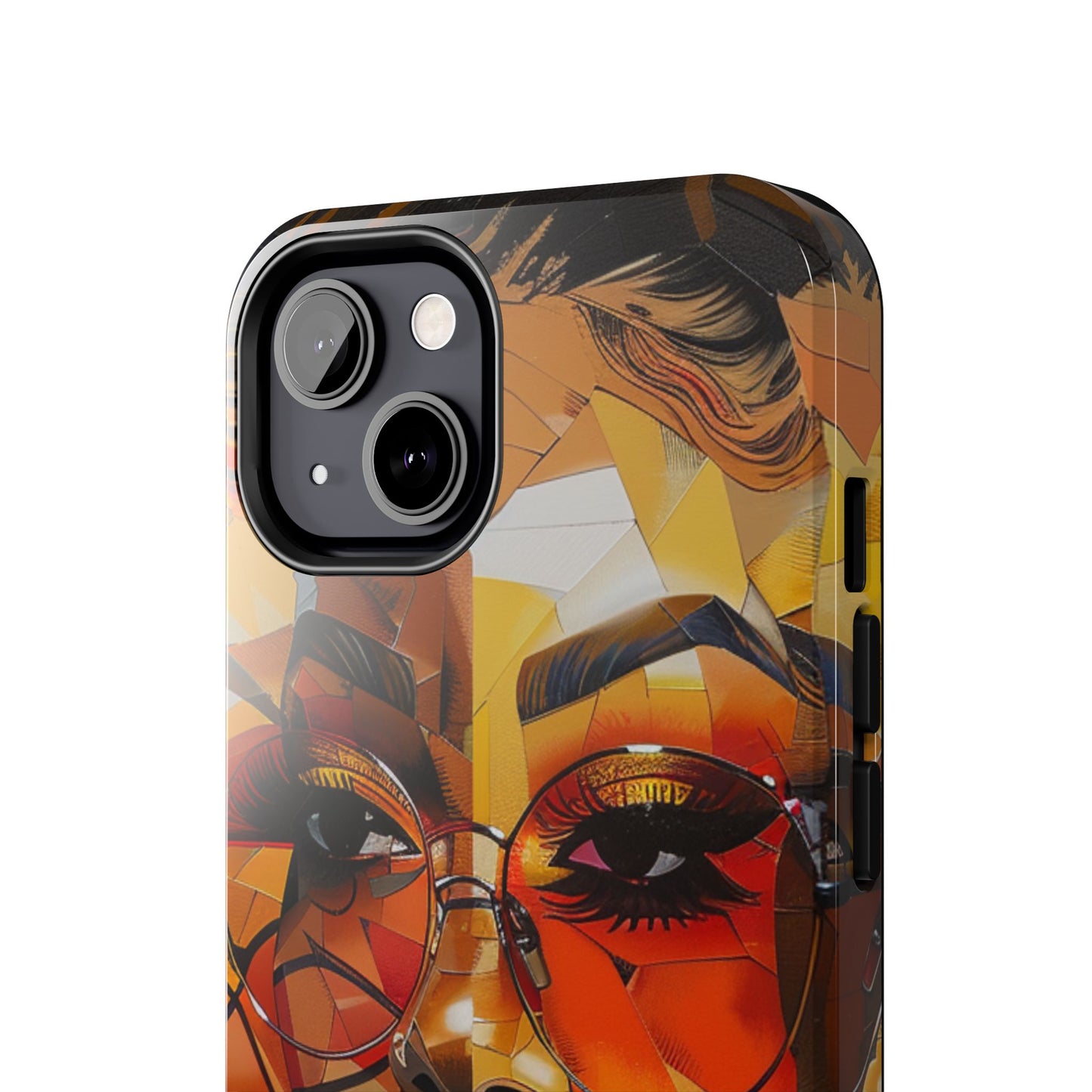 Red Mosiac Woman Tough Phone Case