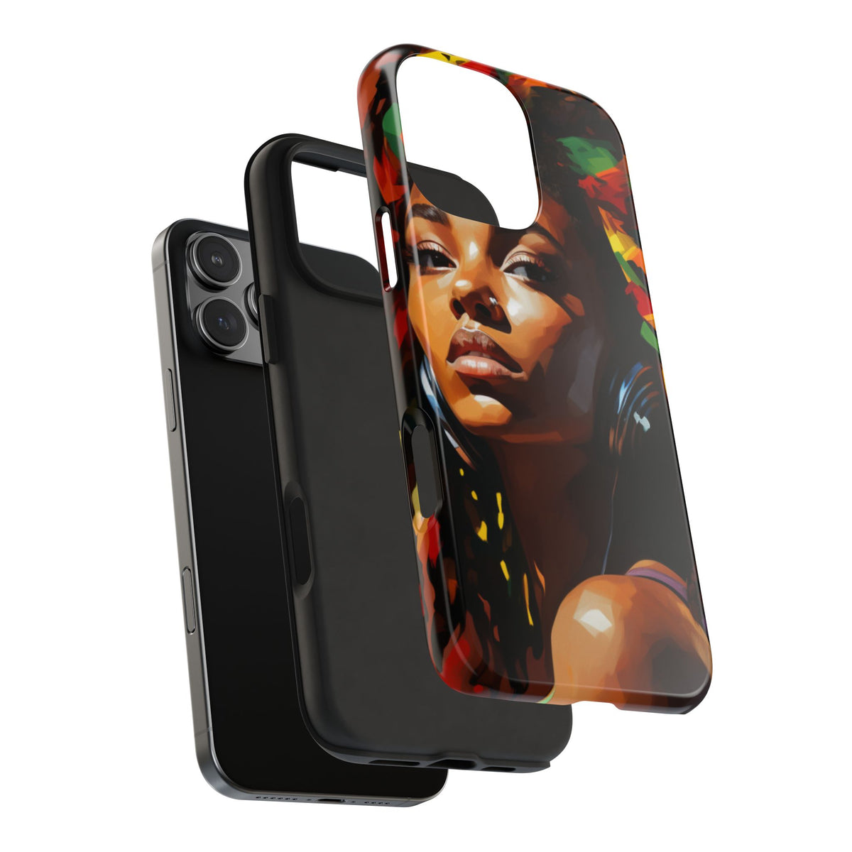 Beautiful Black Rasta Diva Tough Phone Case