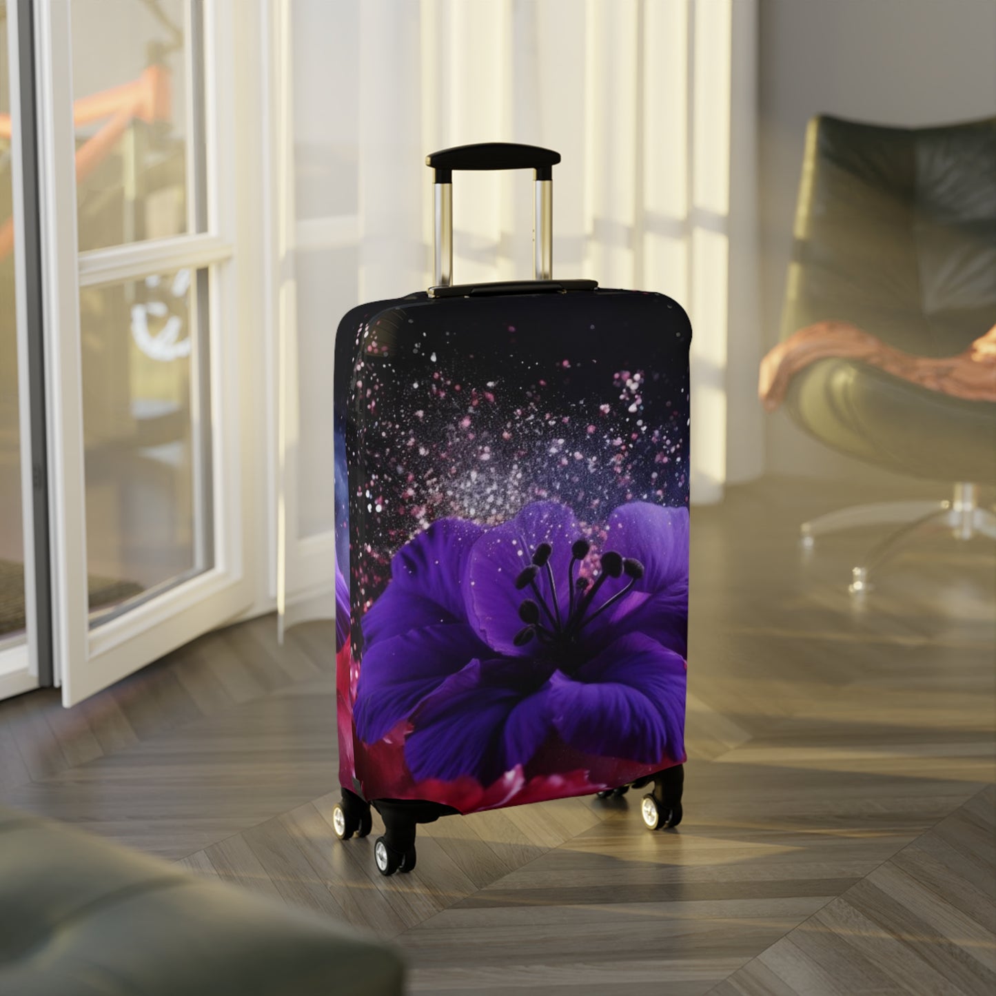 Violets Luggage Cover