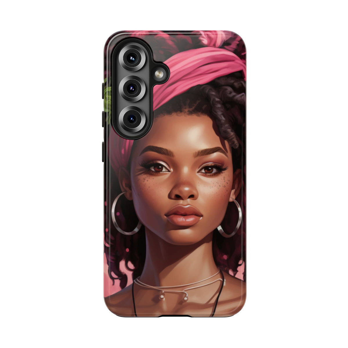 Beautiful Black Rasta Woman Tough Phone Case
