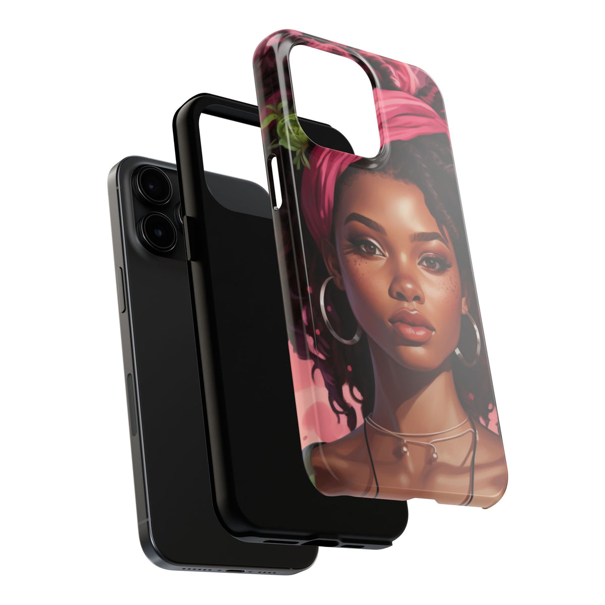 Beautiful Black Rasta Woman Tough Phone Case
