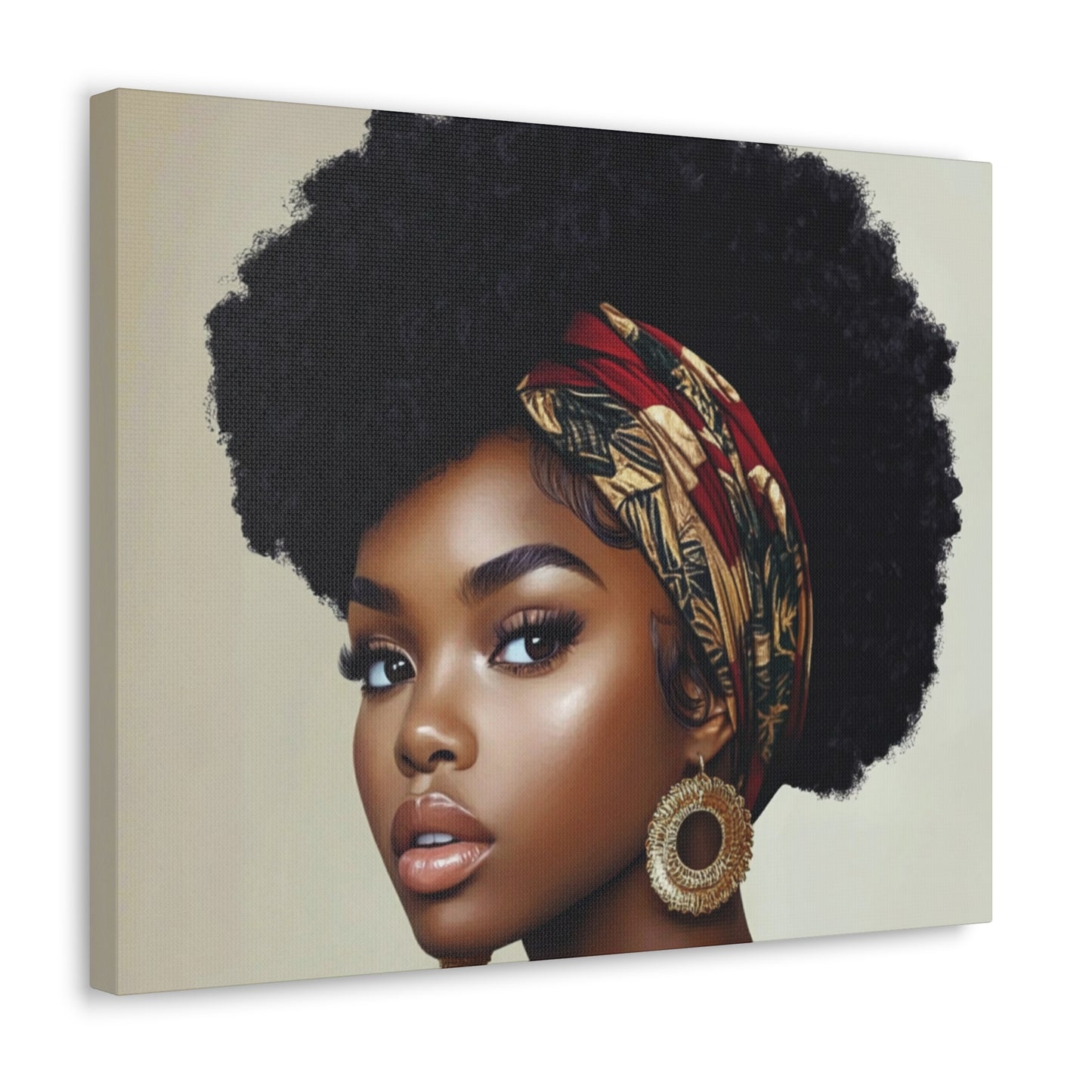 Colorful Scarf Diva Canvas Wrap