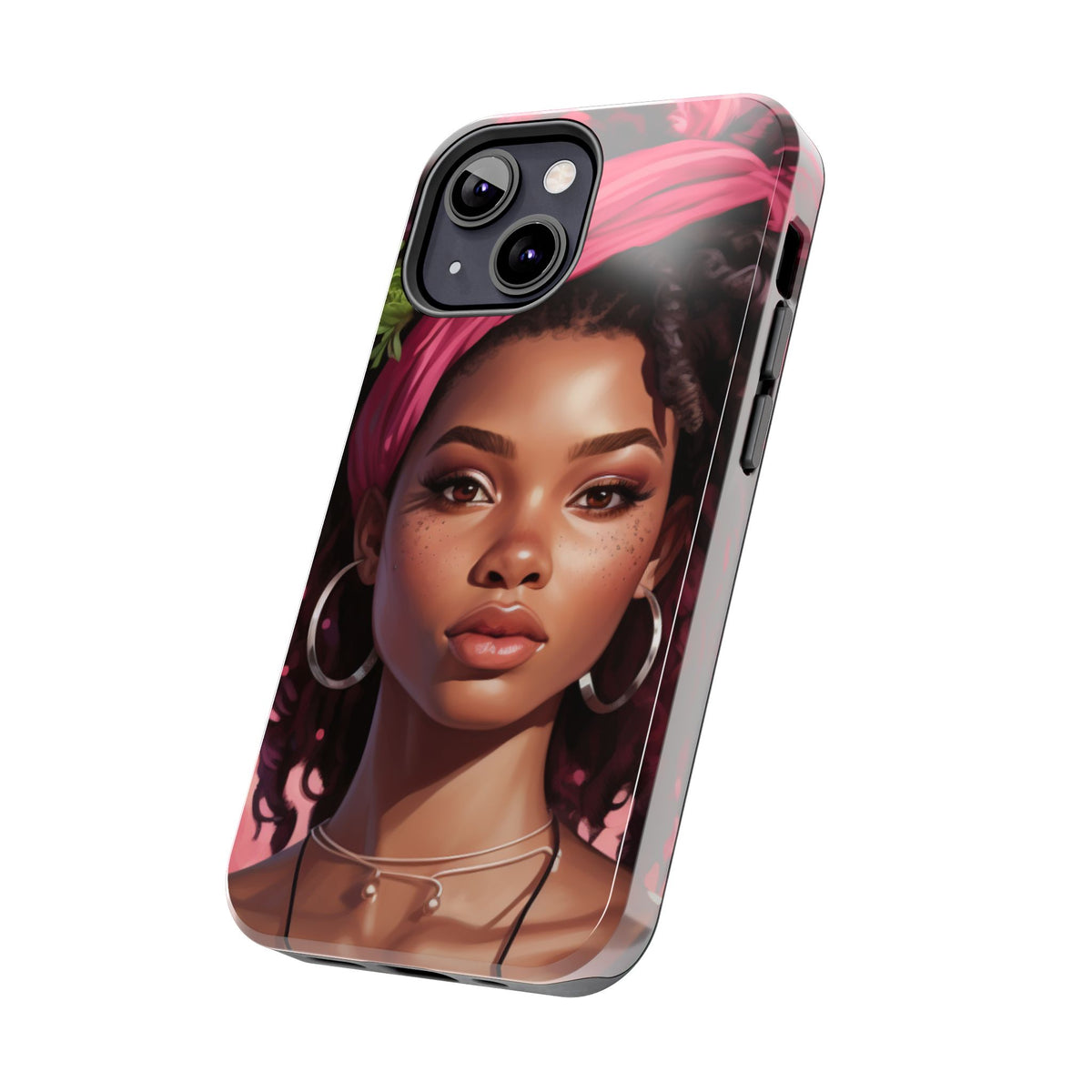 Beautiful Black Rasta Woman Tough Phone Case