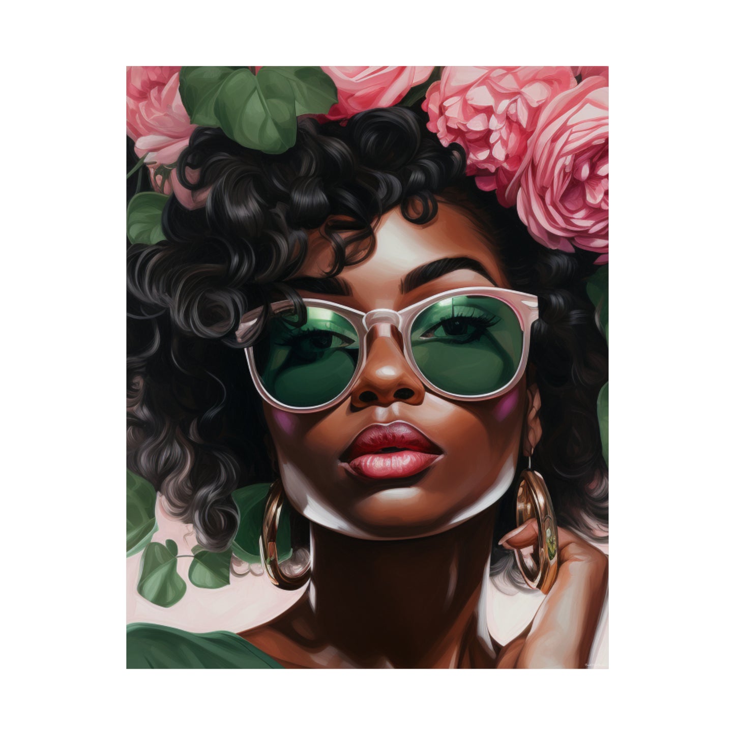 Beautiful Black Woman Vertical Poster - #3