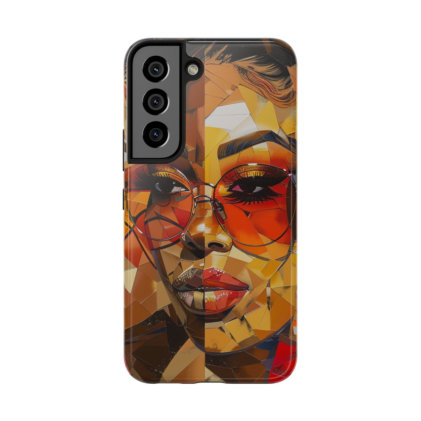 Red Mosiac Woman Tough Phone Case