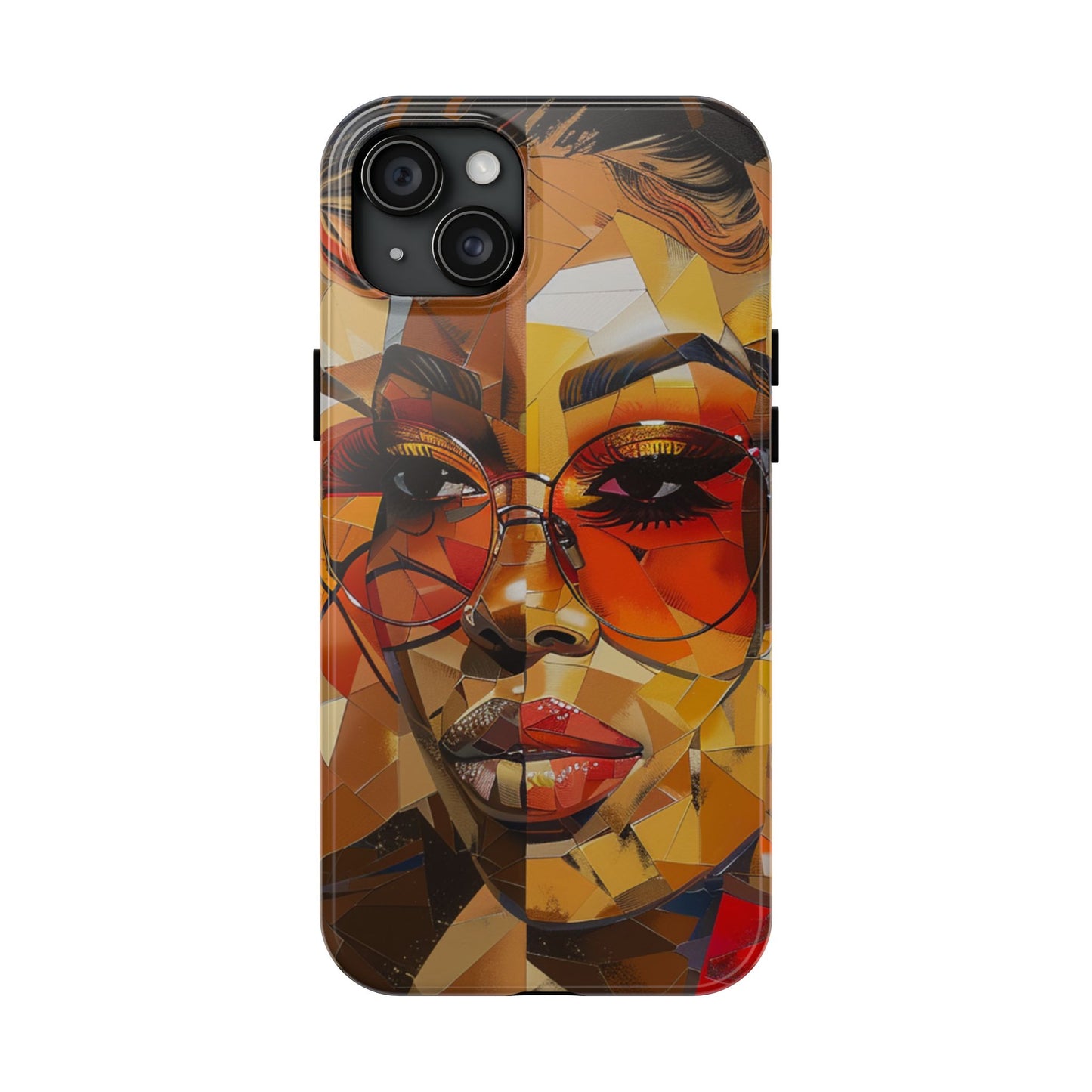 Red Mosiac Woman Tough Phone Case