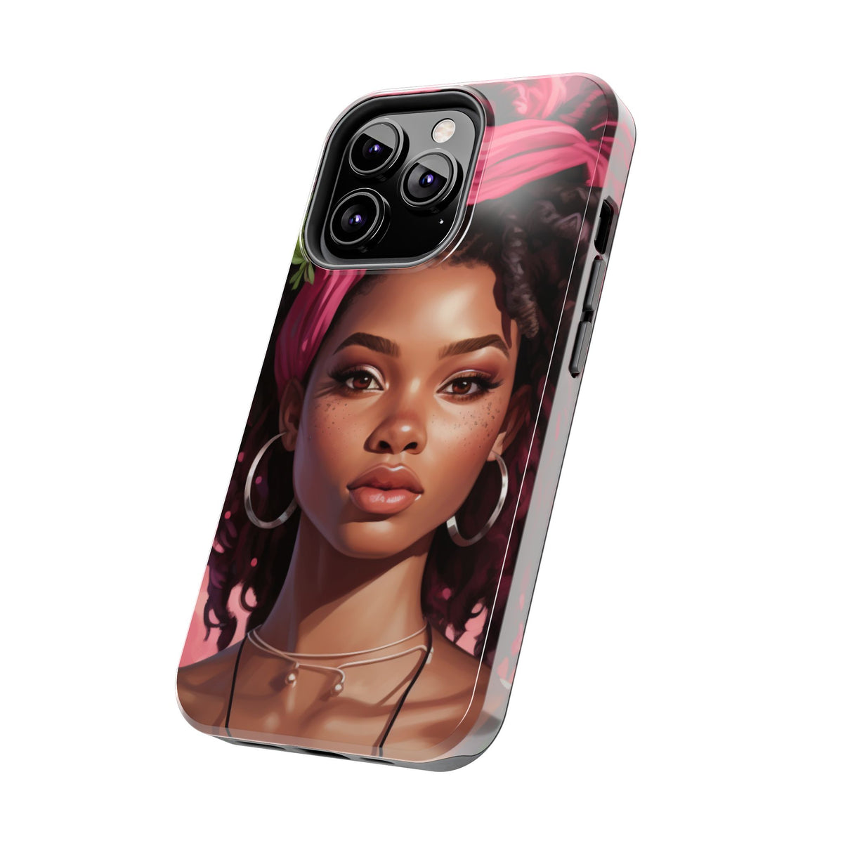 Beautiful Black Rasta Woman Tough Phone Case