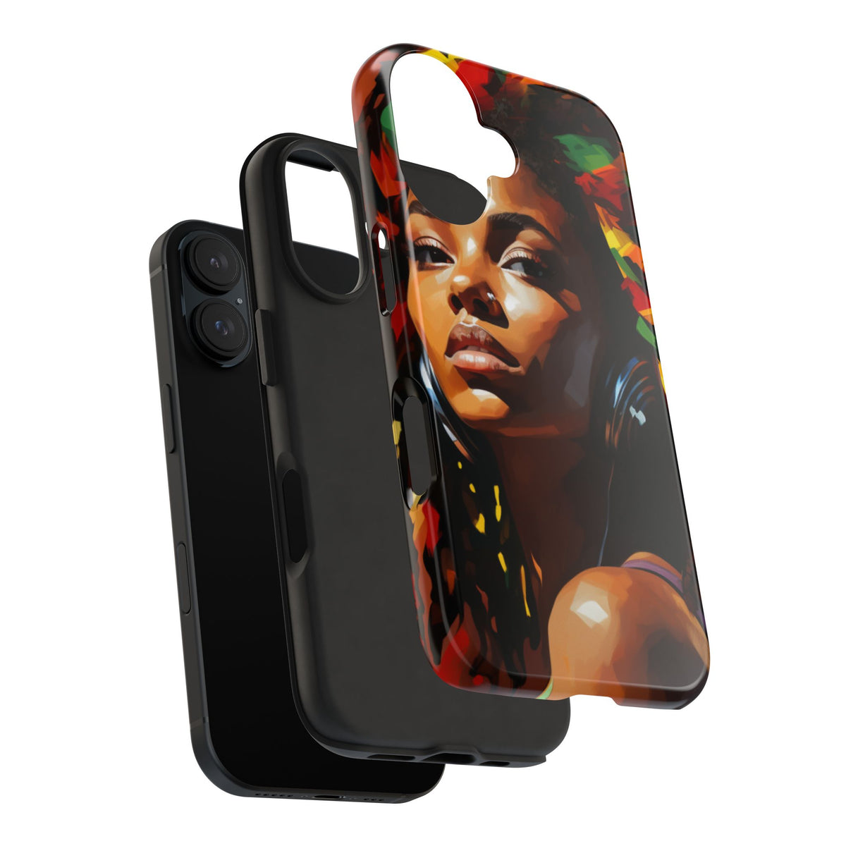 Beautiful Black Rasta Diva Tough Phone Case
