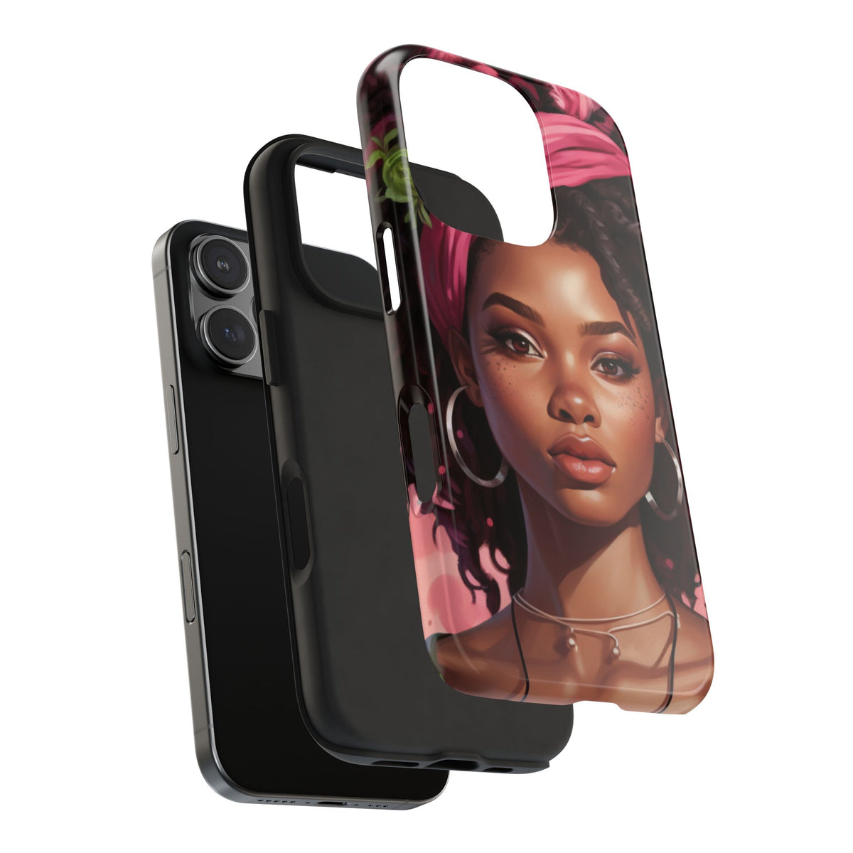 Beautiful Black Rasta Woman Tough Phone Case