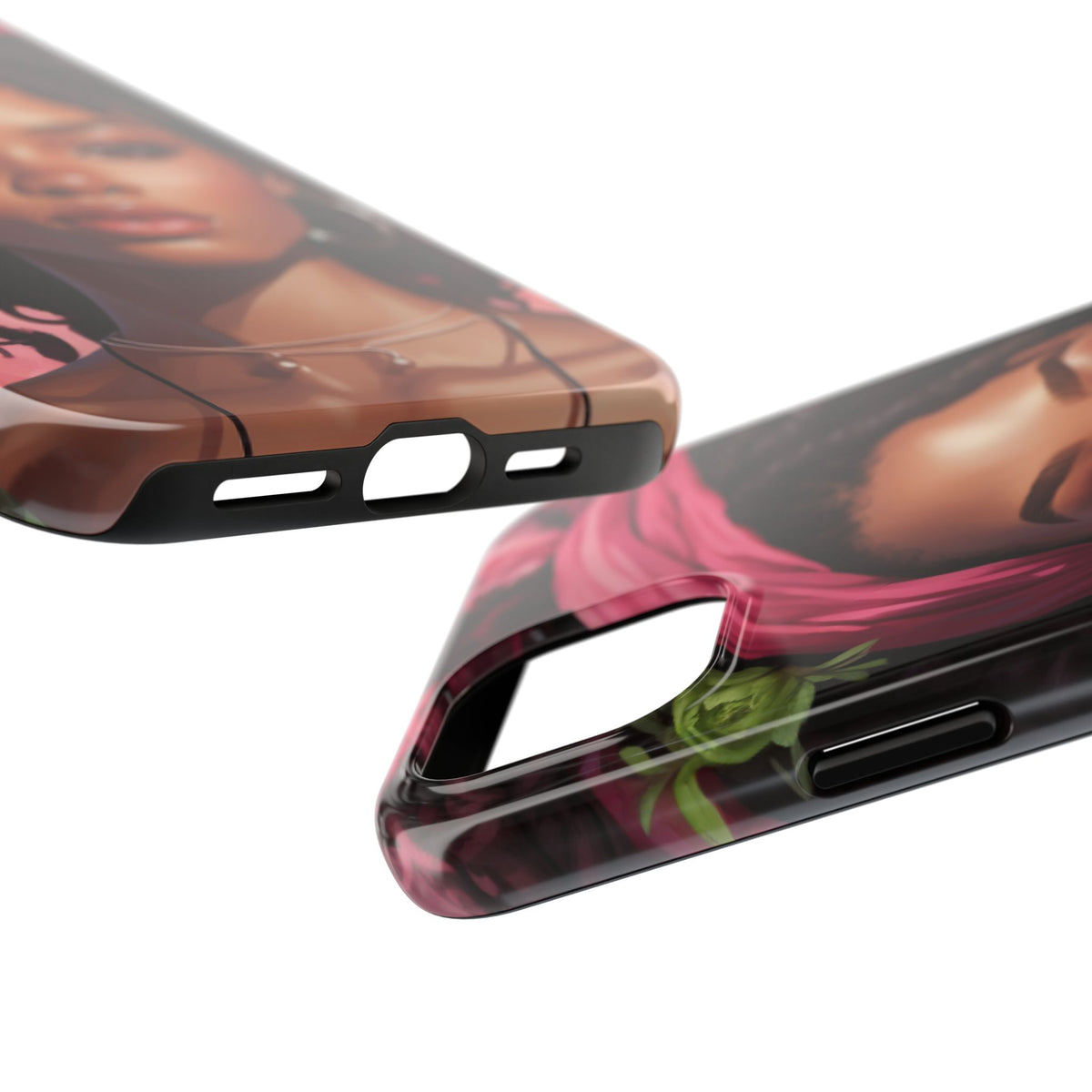 Beautiful Black Rasta Woman Tough Phone Case