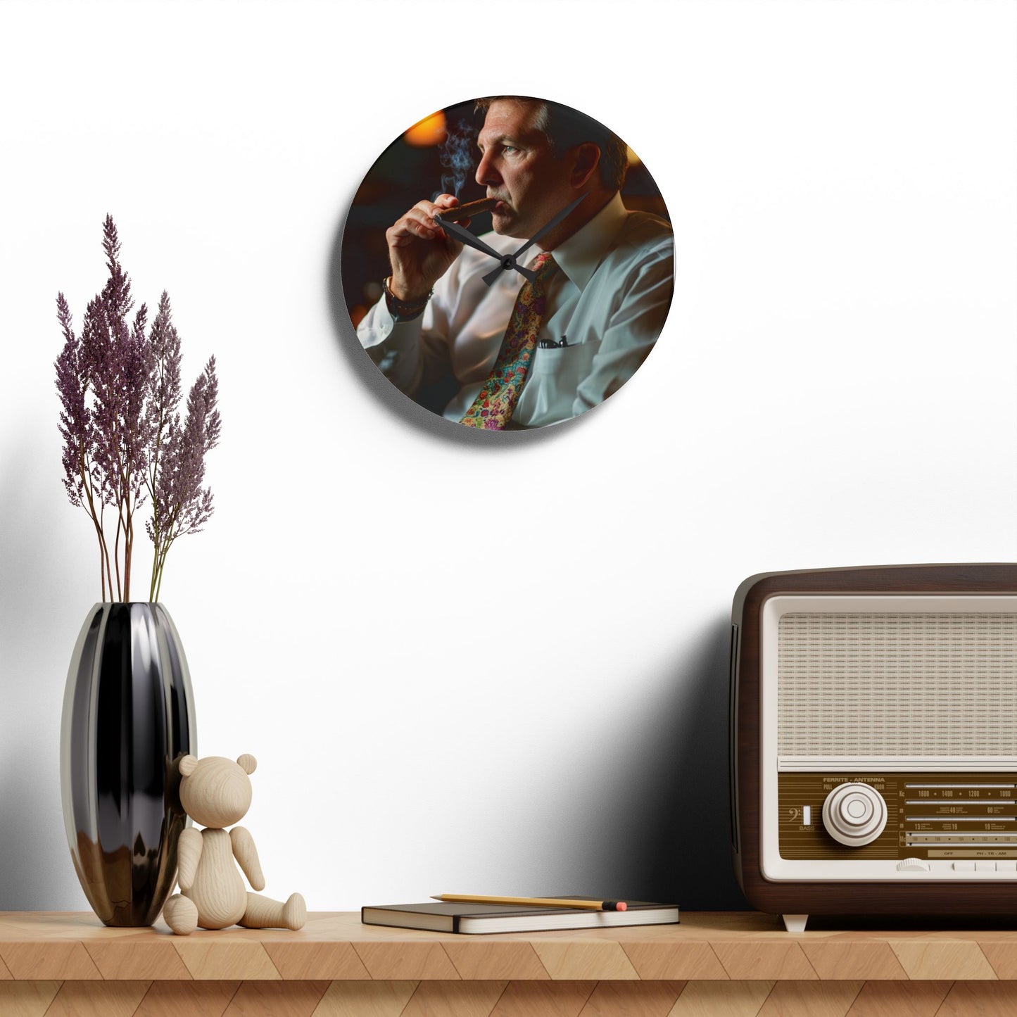 The Smoke Break Acrylic Wall Clock