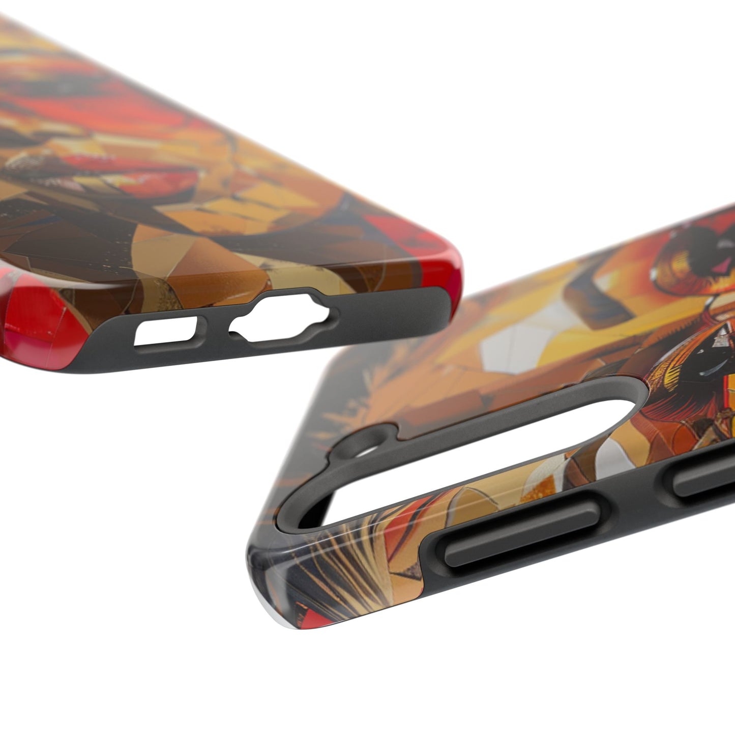 Red Mosiac Woman Tough Phone Case