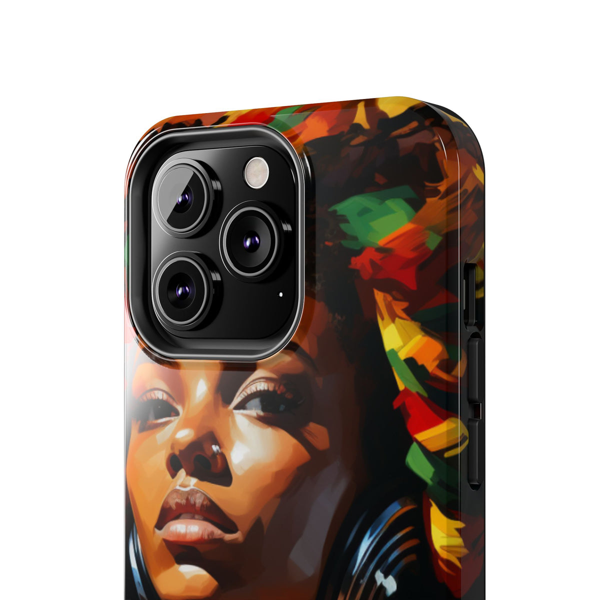 Beautiful Black Rasta Diva Tough Phone Case