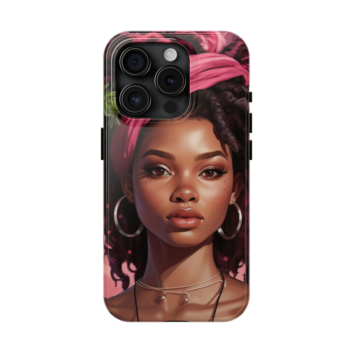 Beautiful Black Rasta Woman Tough Phone Case