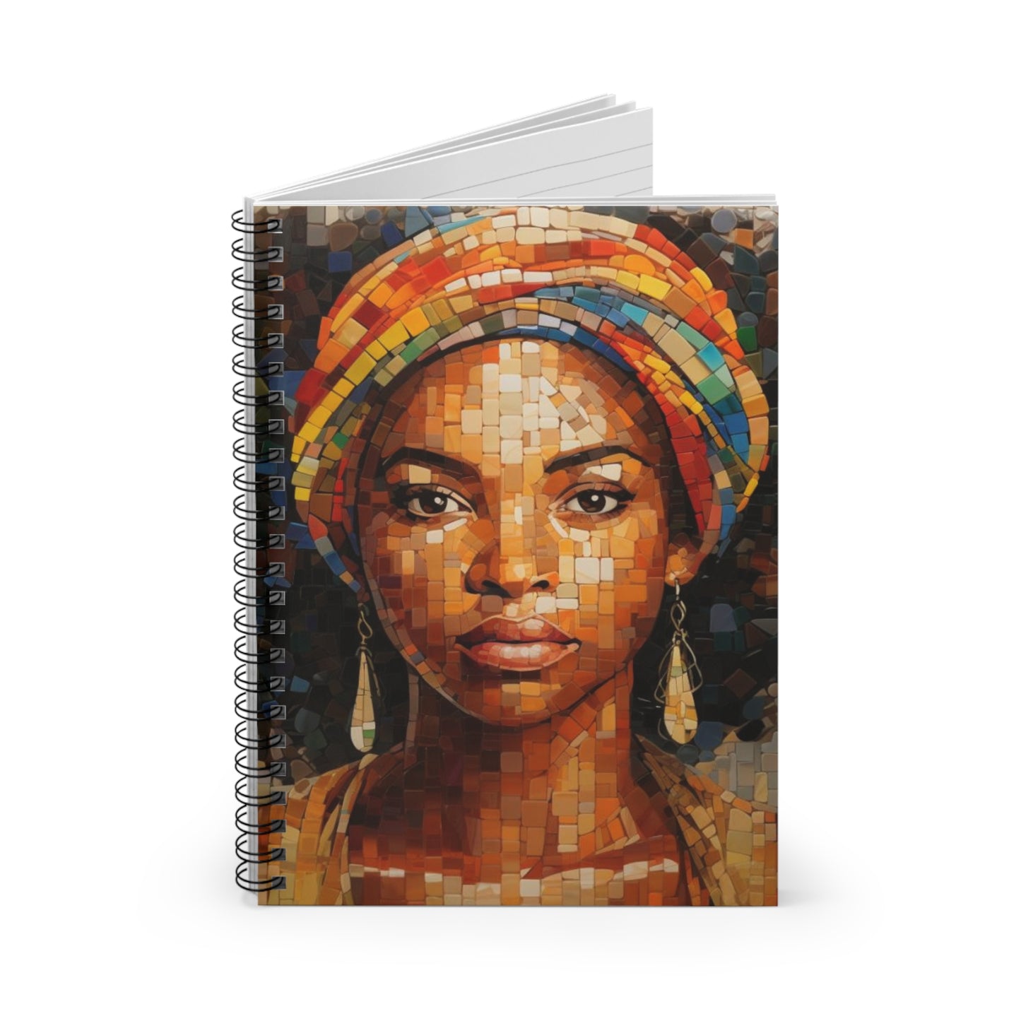 Mosaic Queen Spiral Notebook — Ruled Journal for Notes & Planning