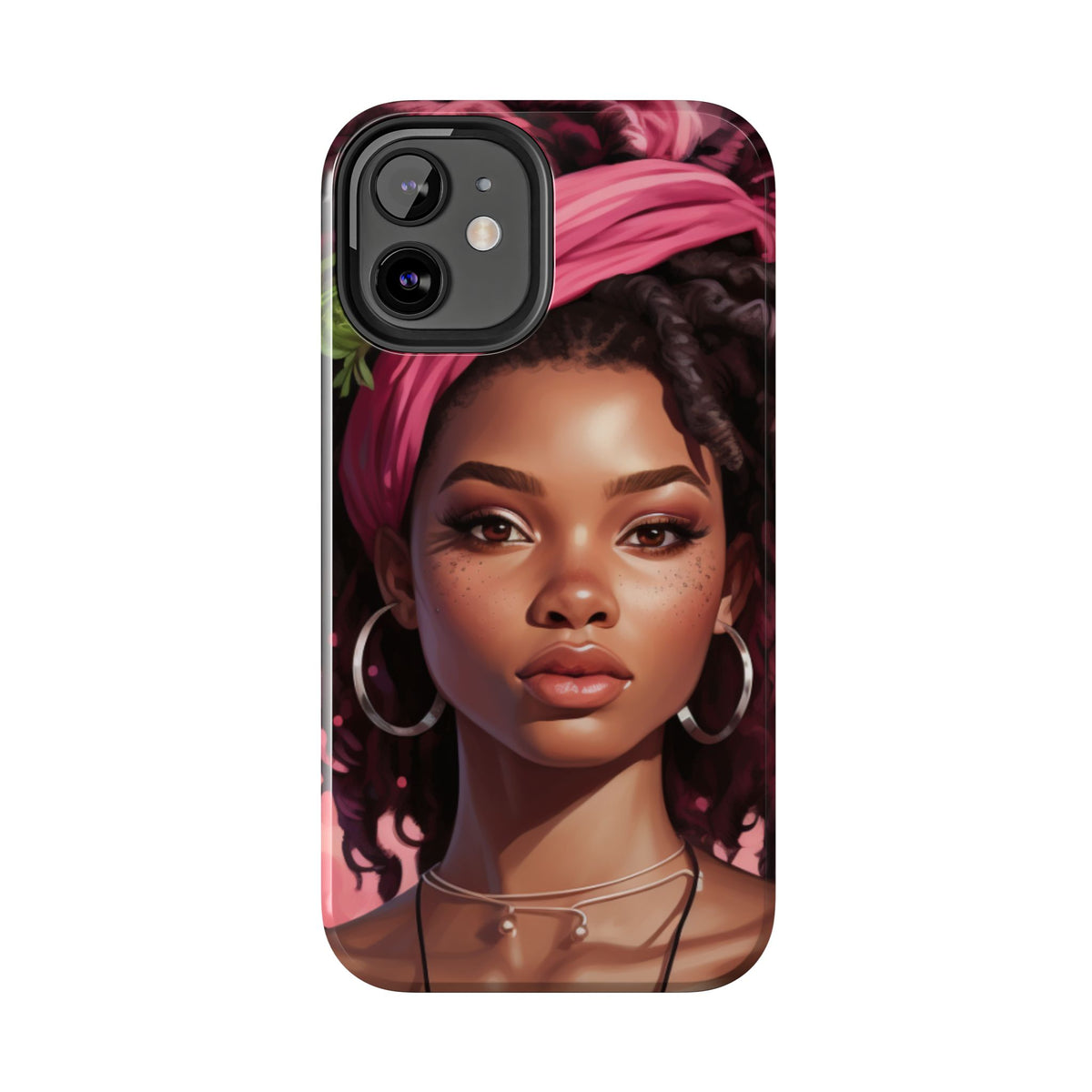Beautiful Black Rasta Woman Tough Phone Case