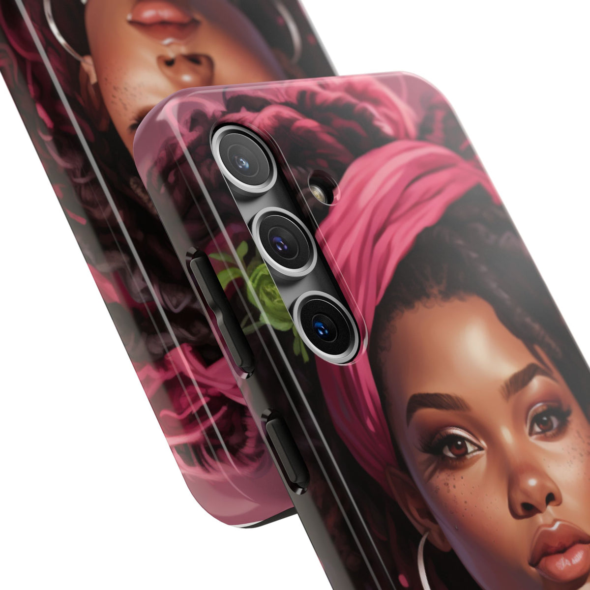 Beautiful Black Rasta Woman Tough Phone Case