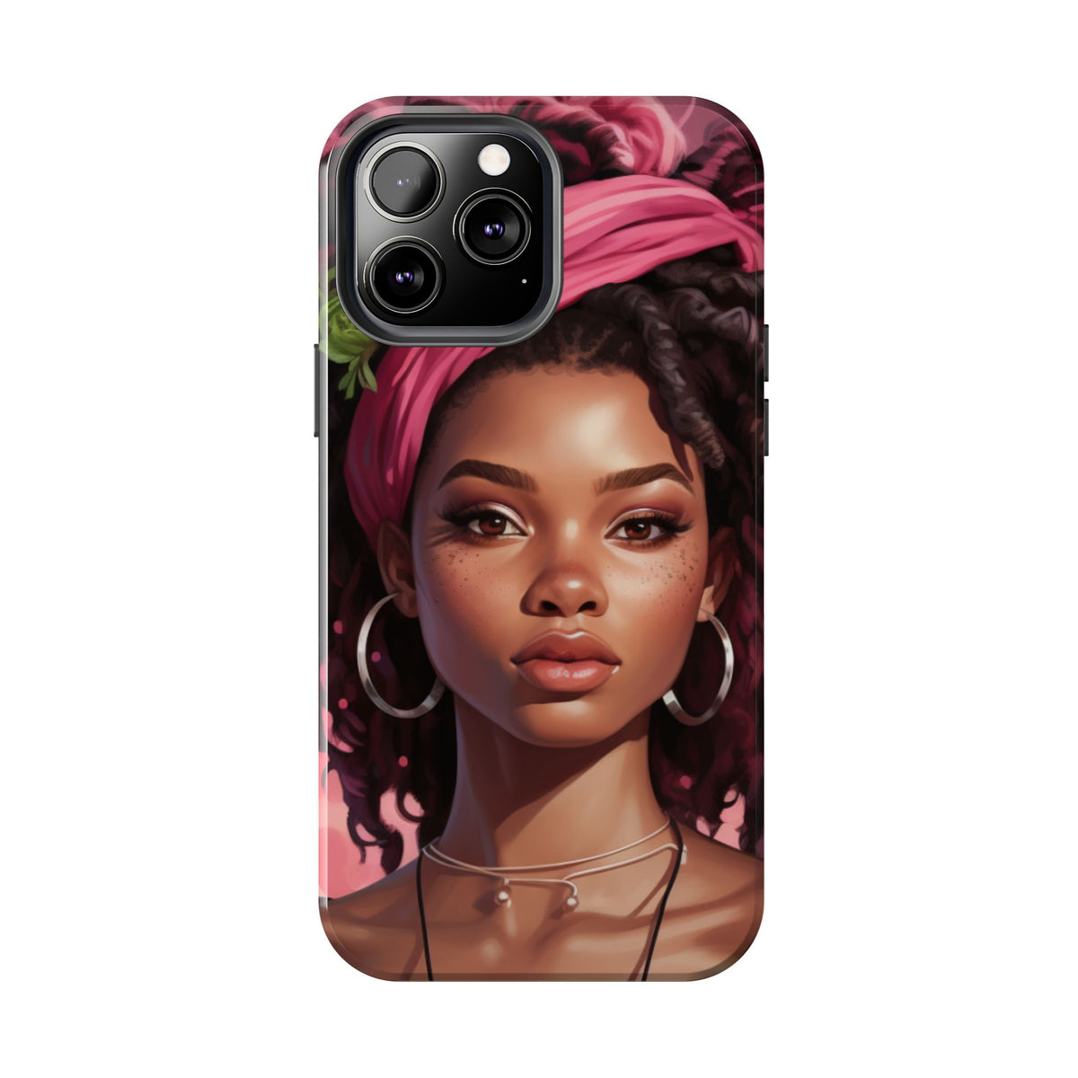 Beautiful Black Rasta Woman Tough Phone Case