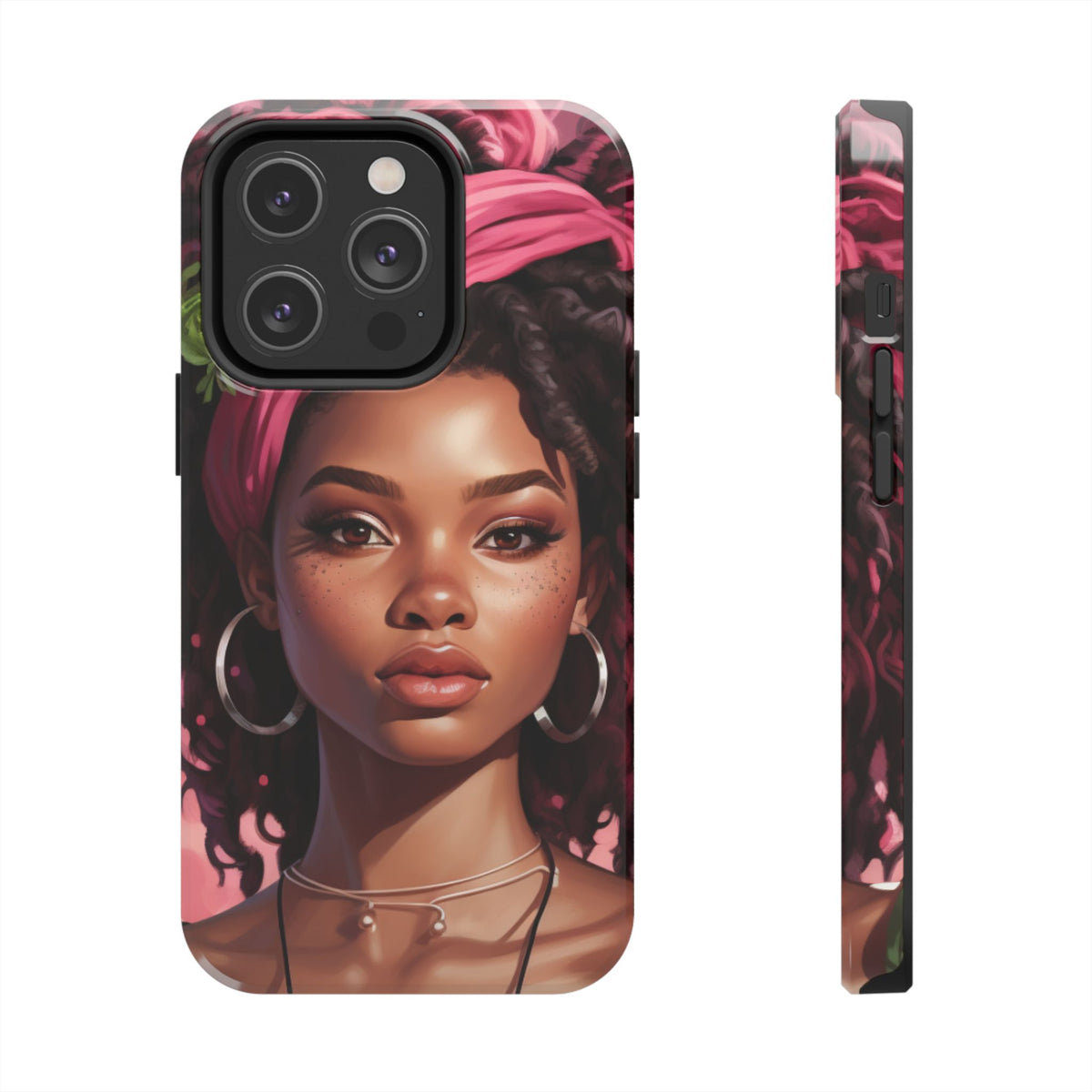 Beautiful Black Rasta Woman Tough Phone Case