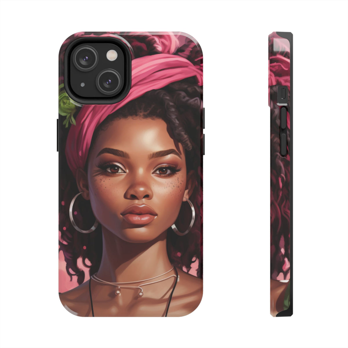 Beautiful Black Rasta Woman Tough Phone Case