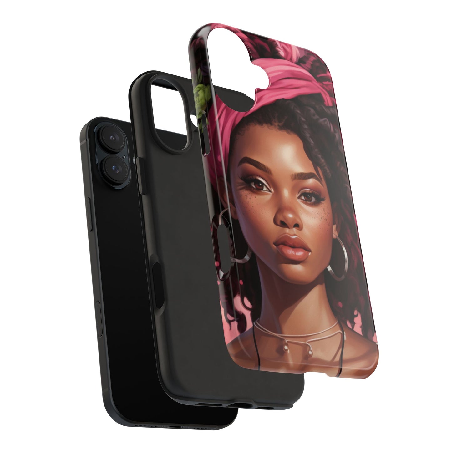 Beautiful Black Rasta Woman Tough Phone Case