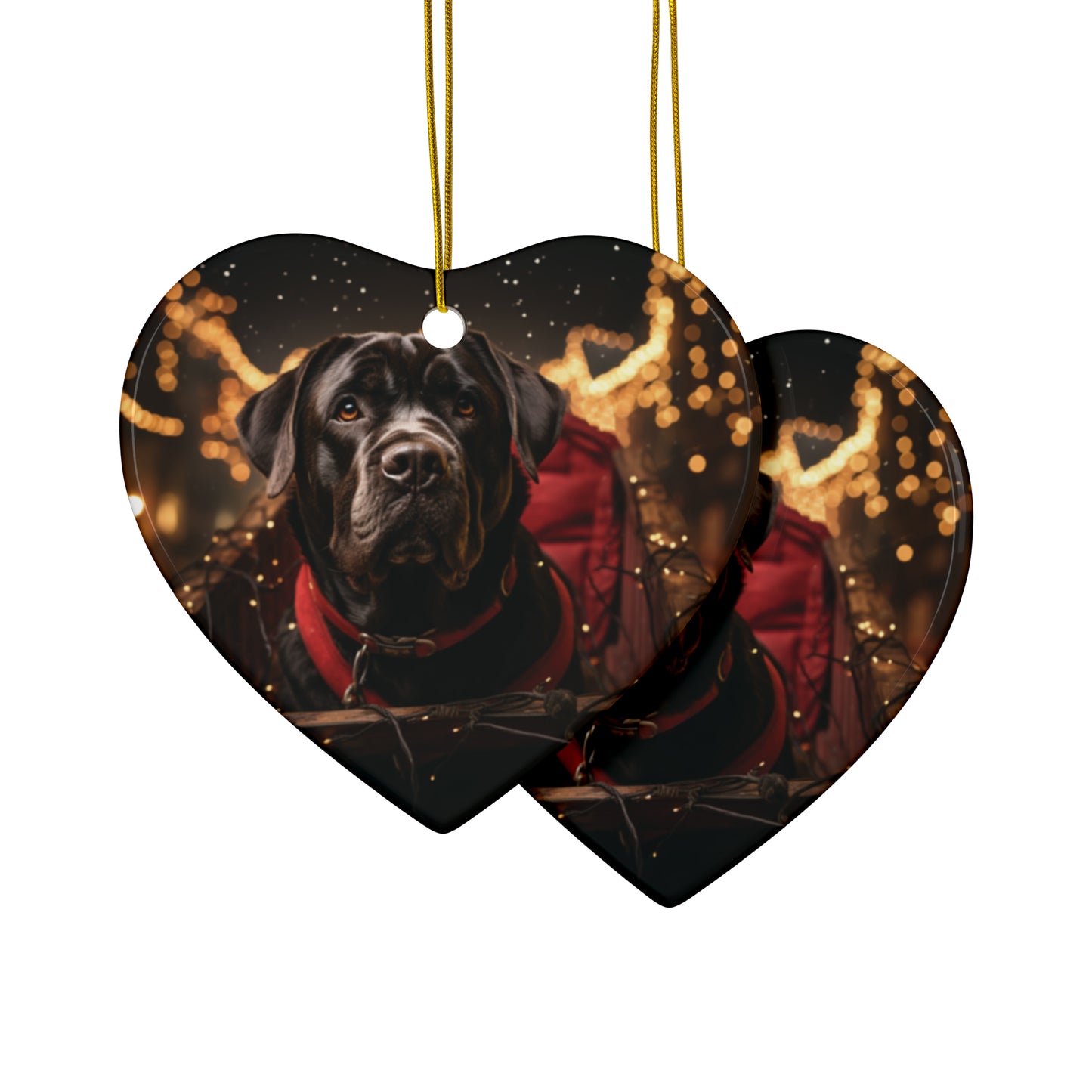 Black Dog Ceramic Ornaments (1pc, 3pcs, 5pcs) | Christmas Ornaments |  Christmas | Pet Ornaments