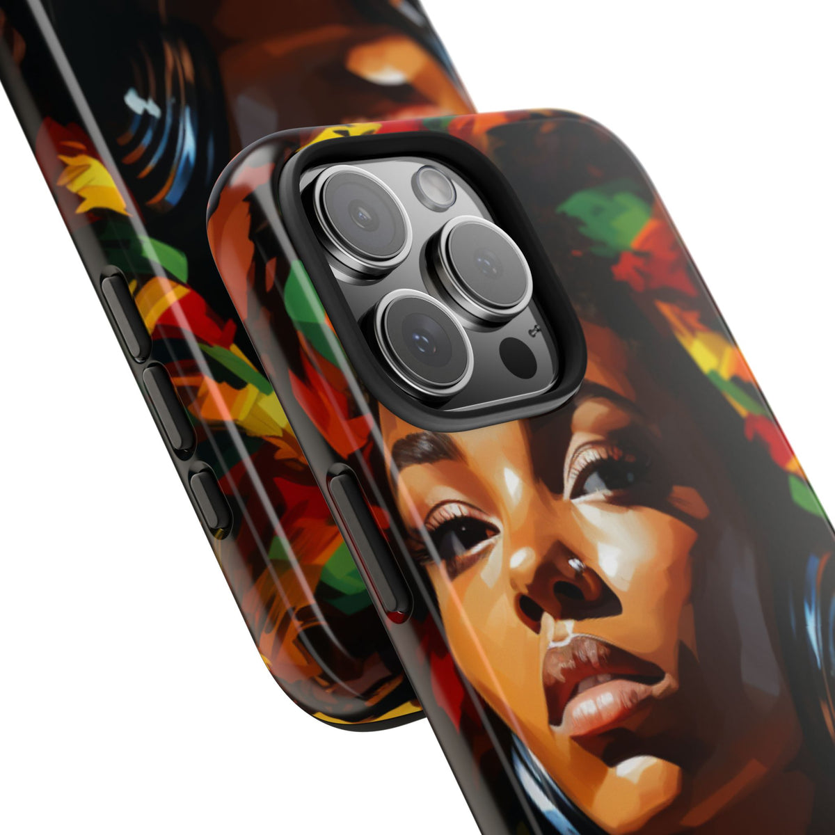 Beautiful Black Rasta Diva Tough Phone Case