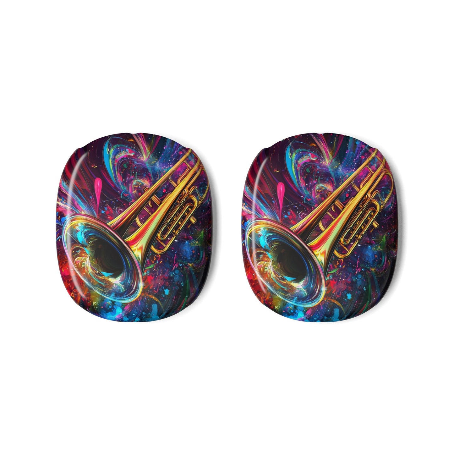 AirPod Max Case — Colorful Jazzy Trombone Protective Covers (AOP)