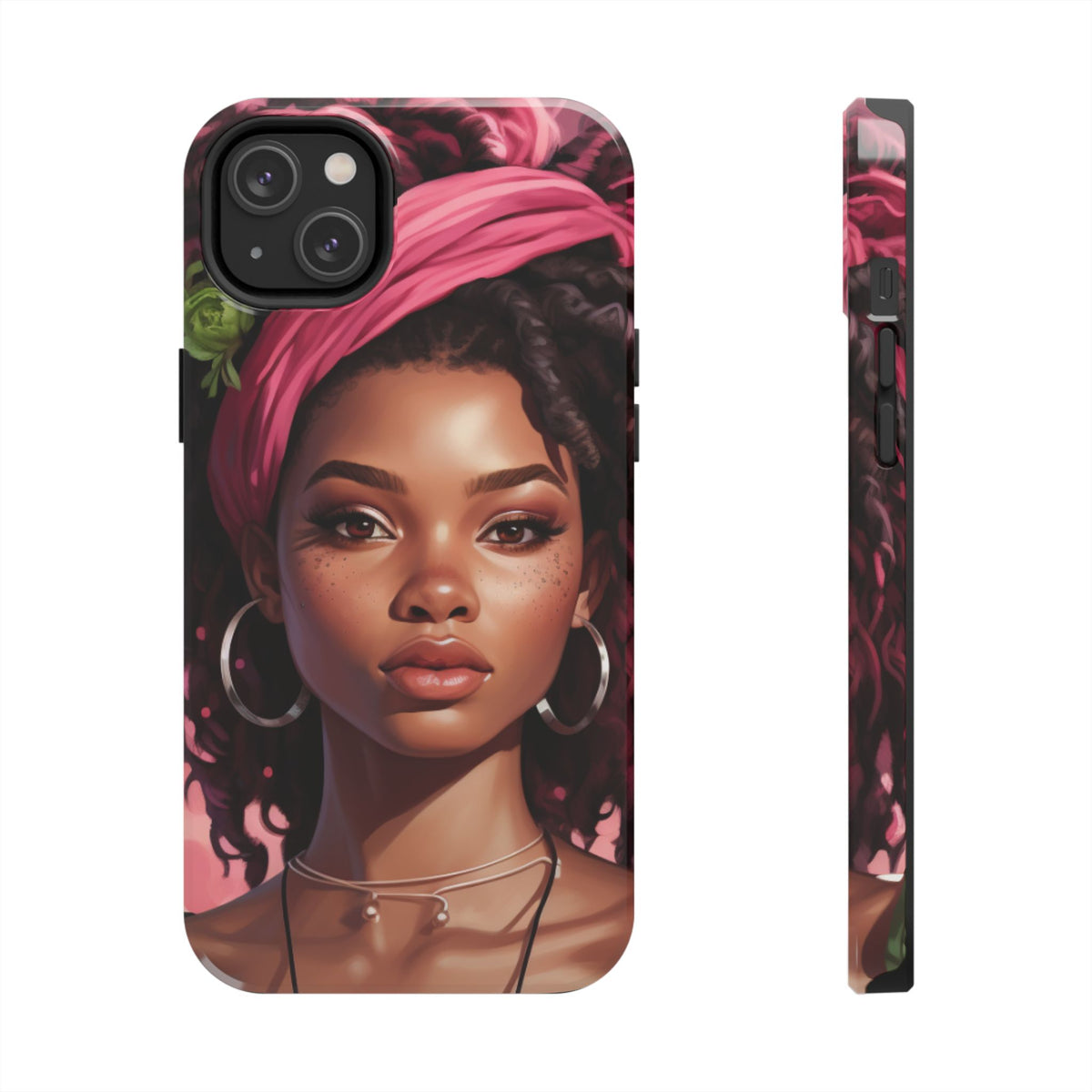Beautiful Black Rasta Woman Tough Phone Case