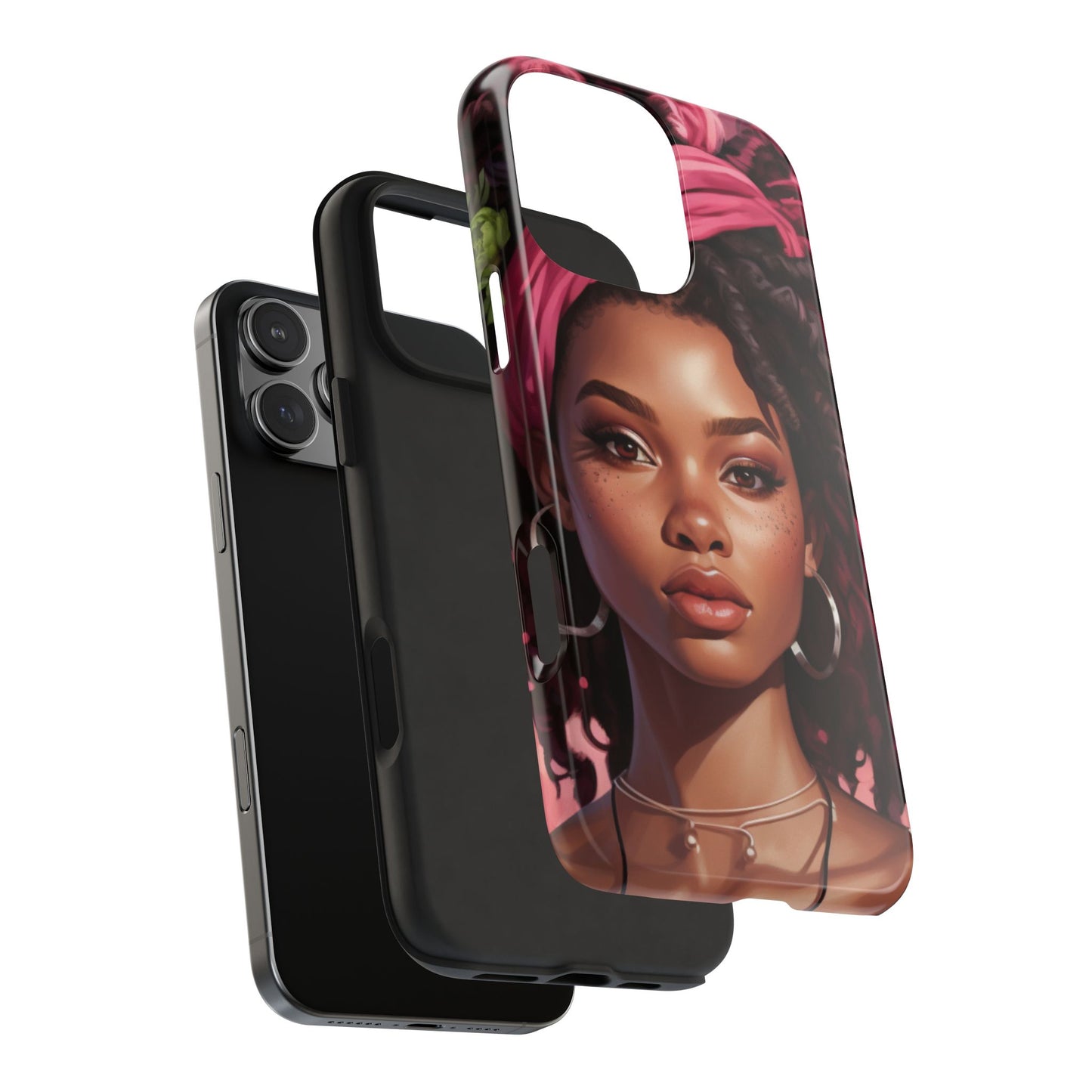 Beautiful Black Rasta Woman Tough Phone Case